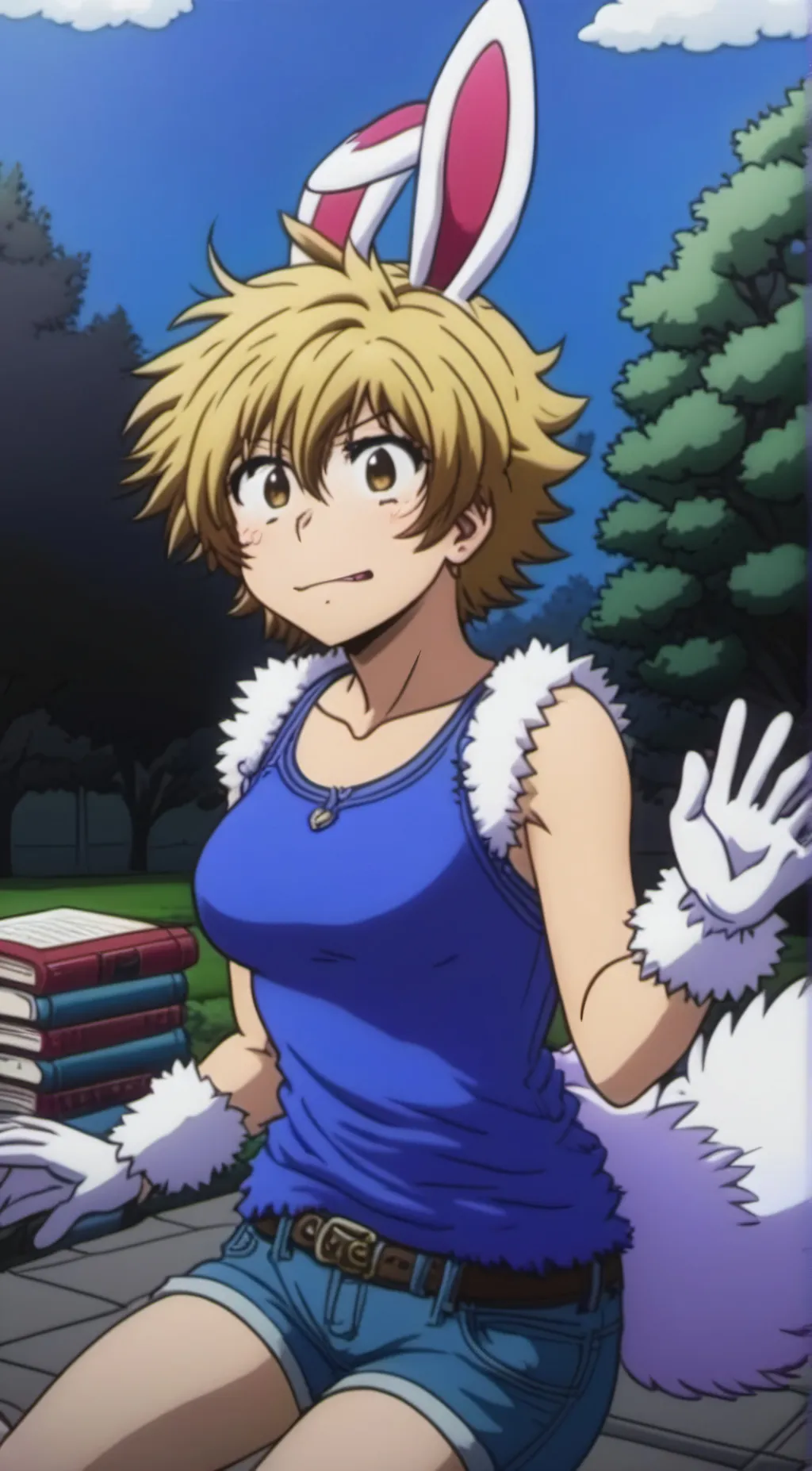 ai character: MHA in your room background