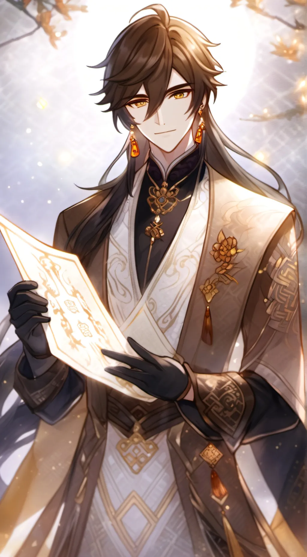 ai character: Zhongli  background
