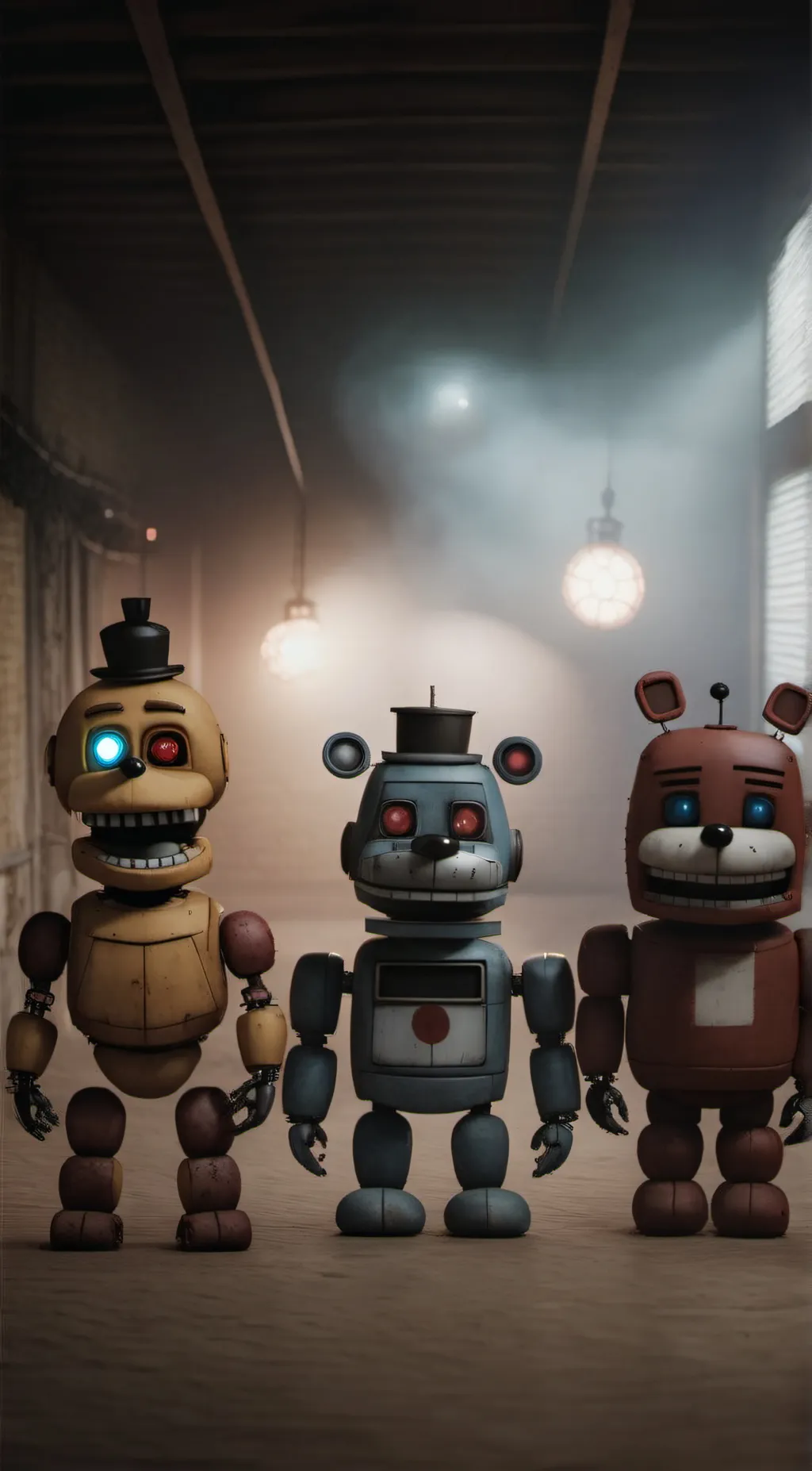 ai character: all of fnaf 1 background