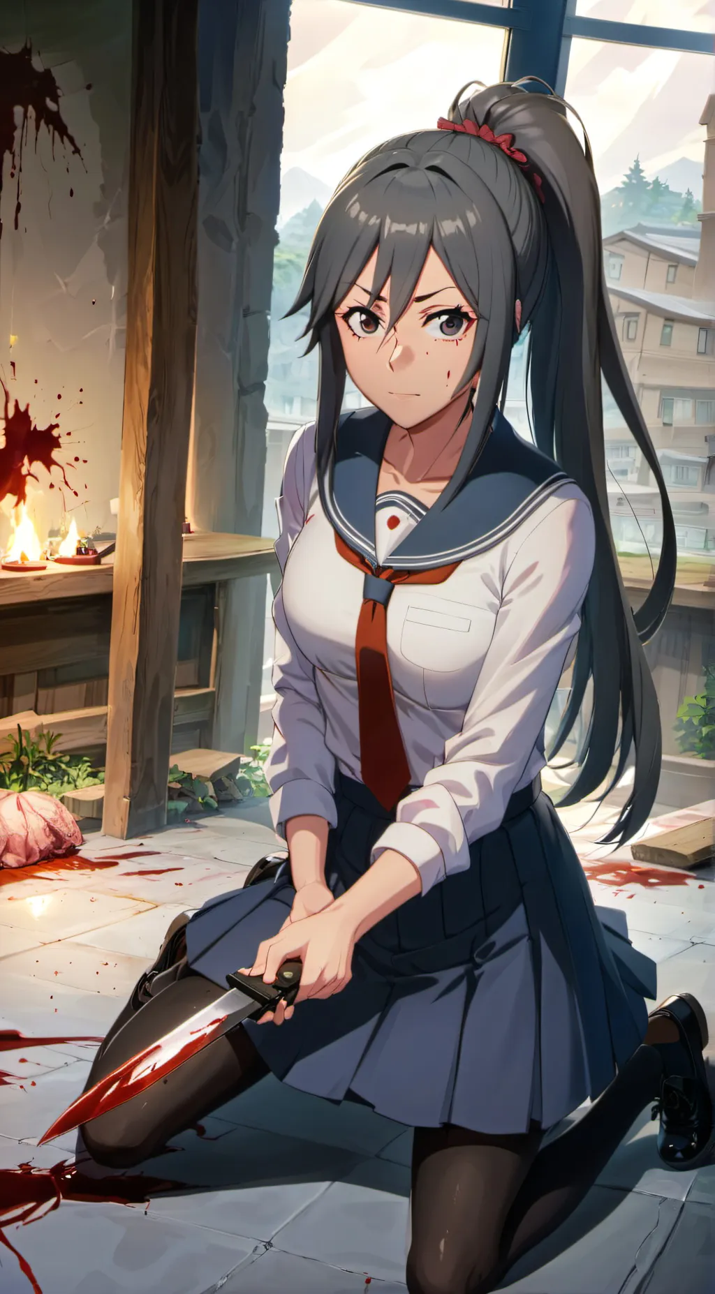 ai character: Ayano Aishi background