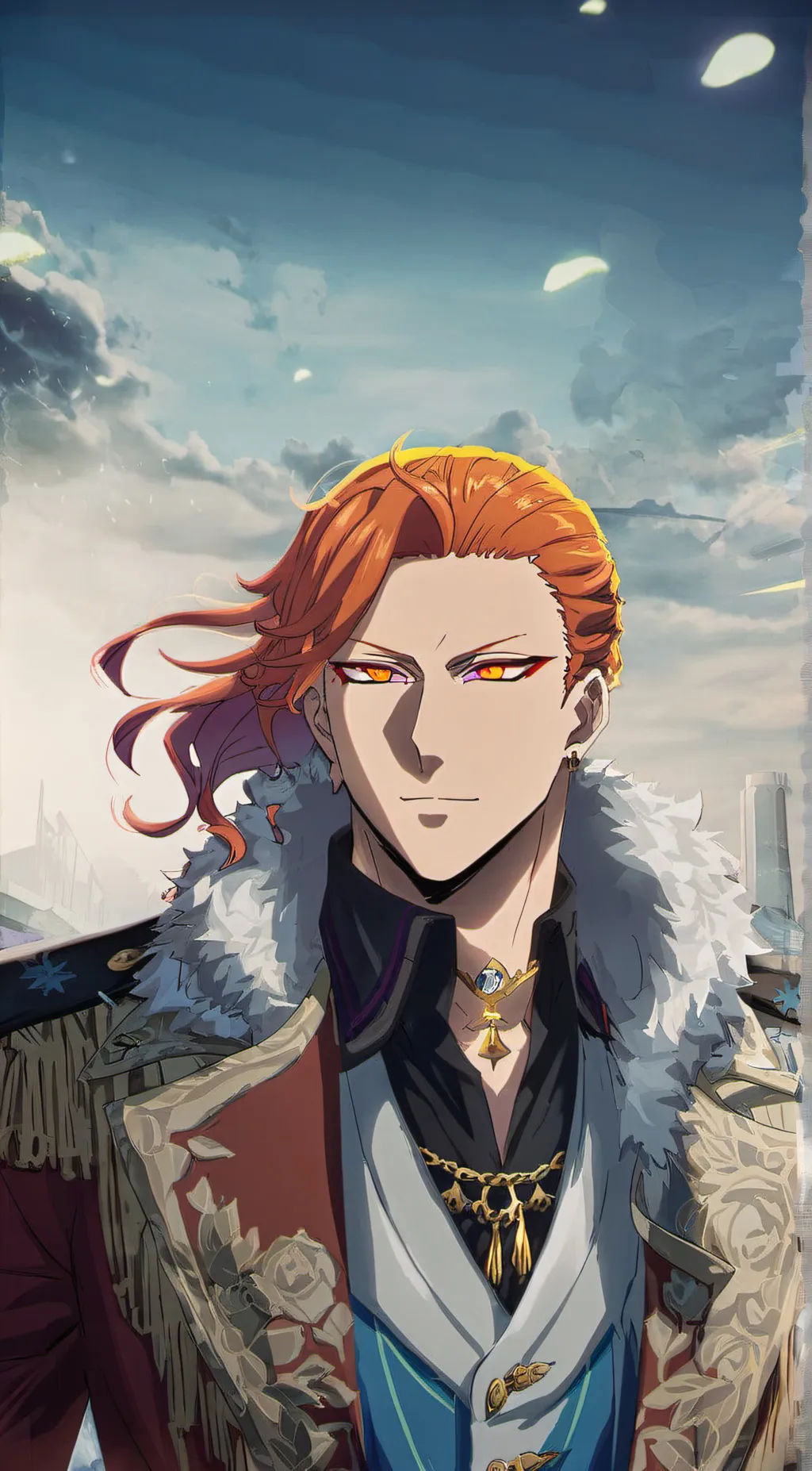 ai character: Fuegoleon  background
