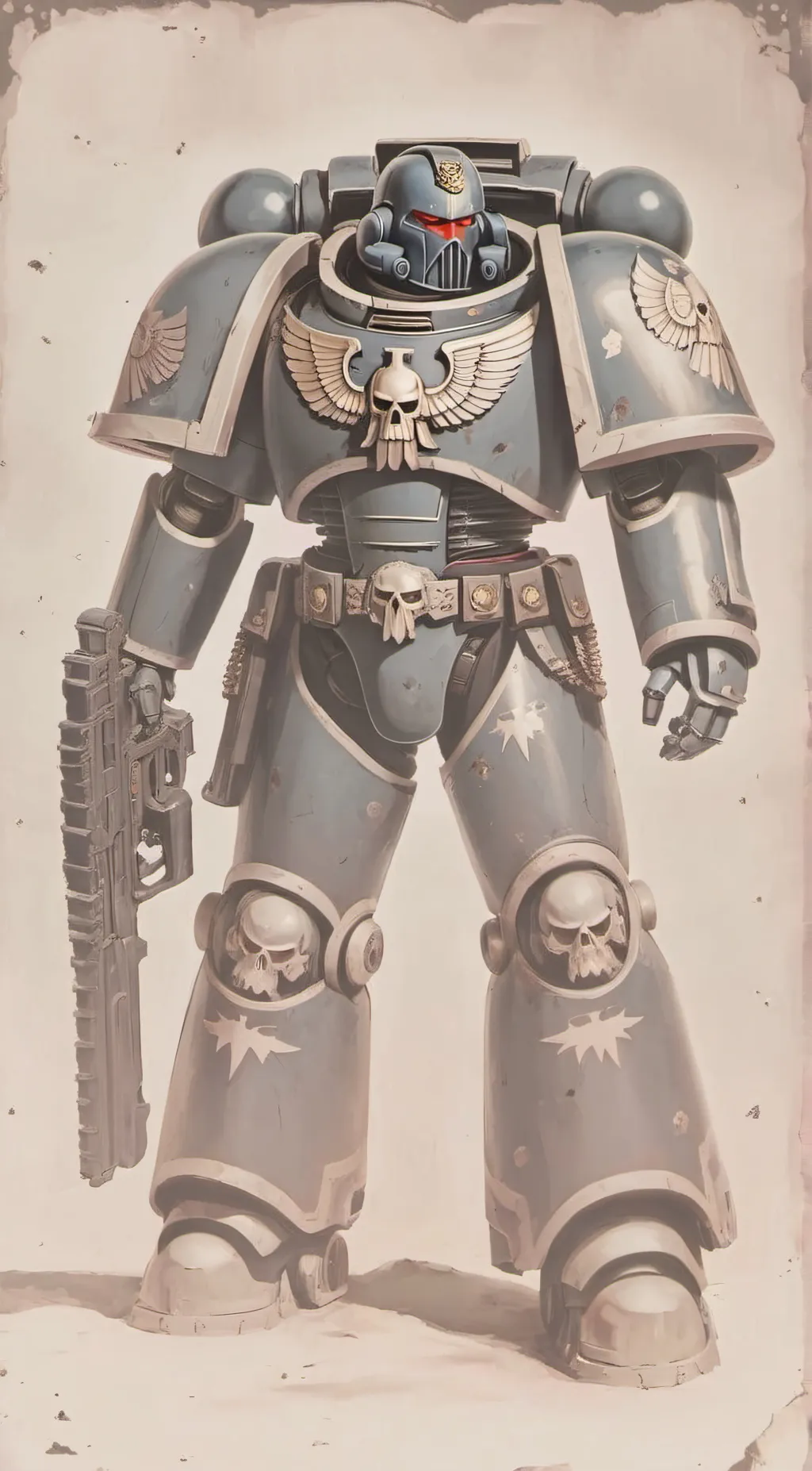 ai character: Ultramarine  background