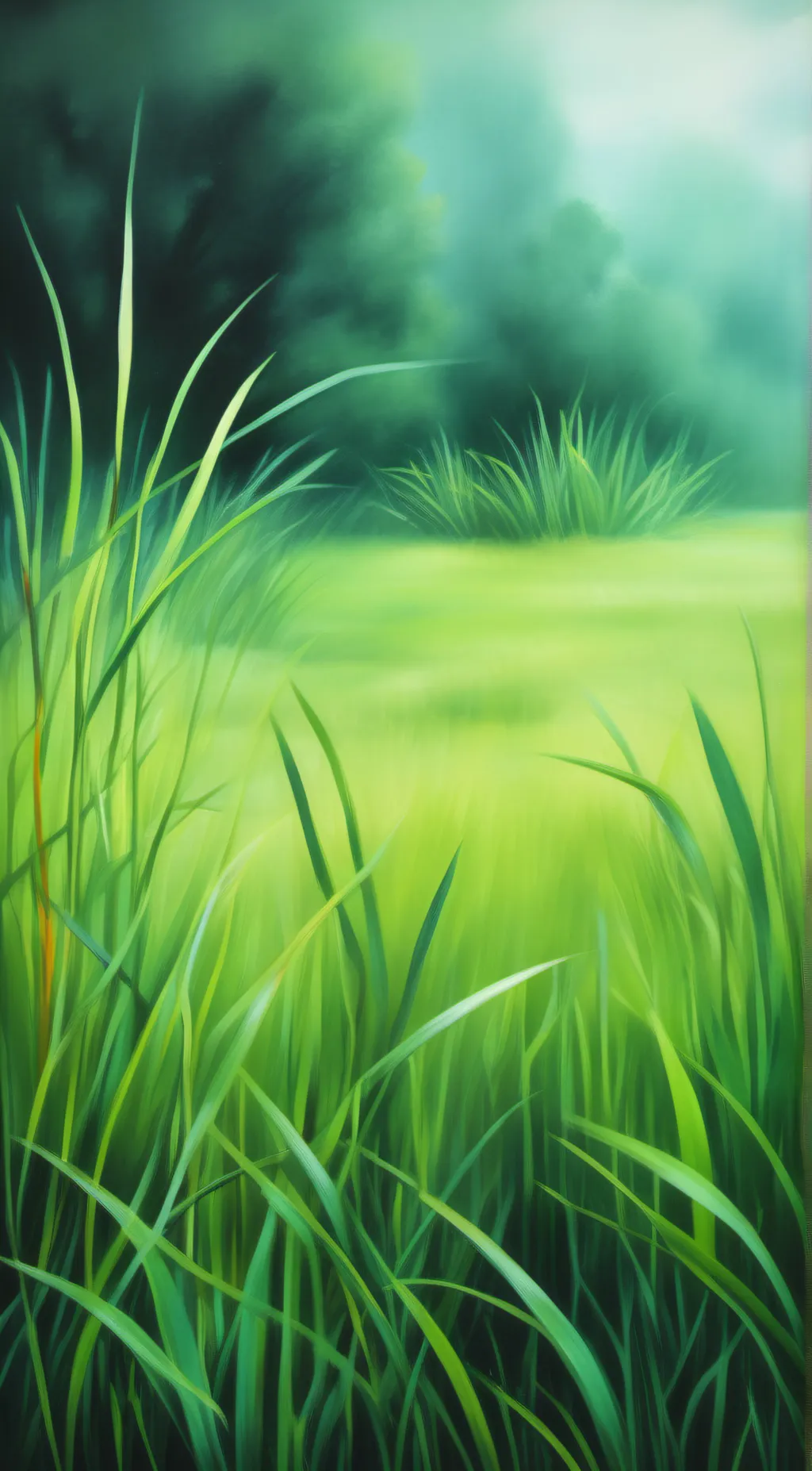 ai character: grass background