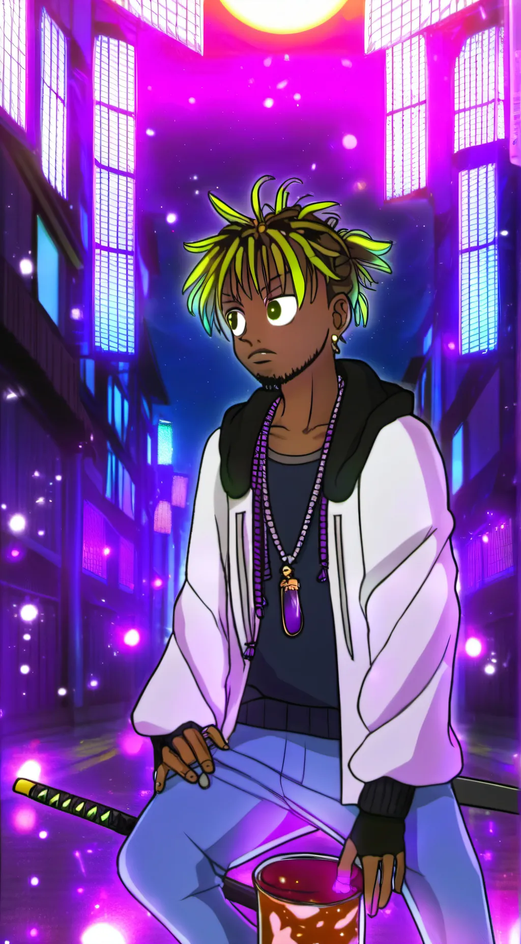 ai character: JUICE WRLD/Jared background