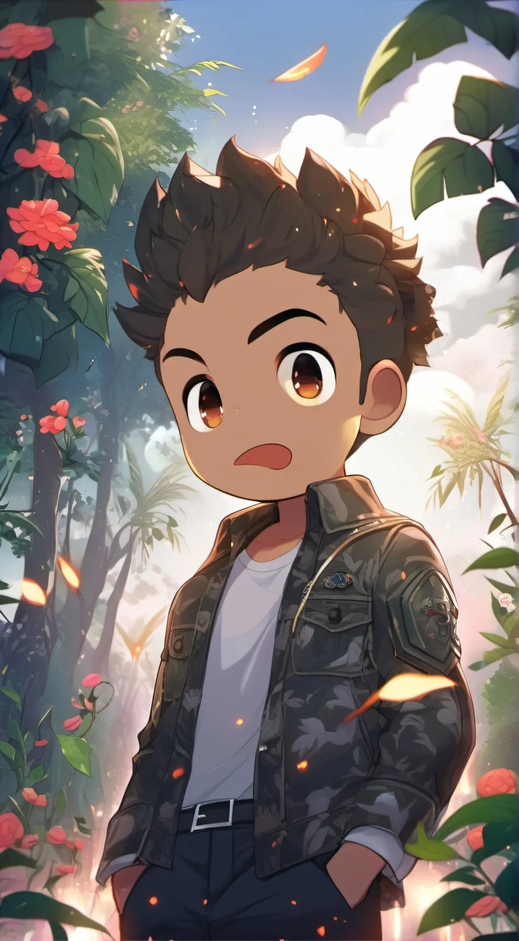 ai character: lucas  background
