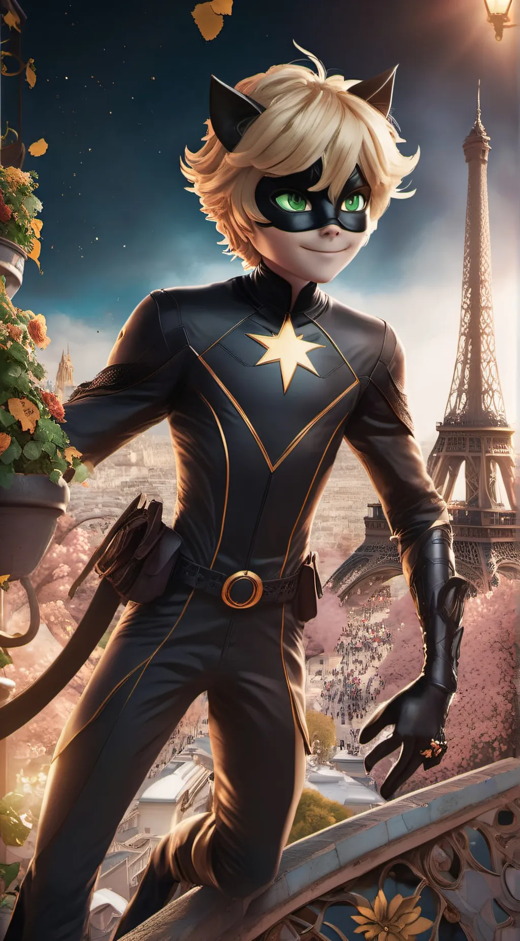 ai character: Chat Noir background