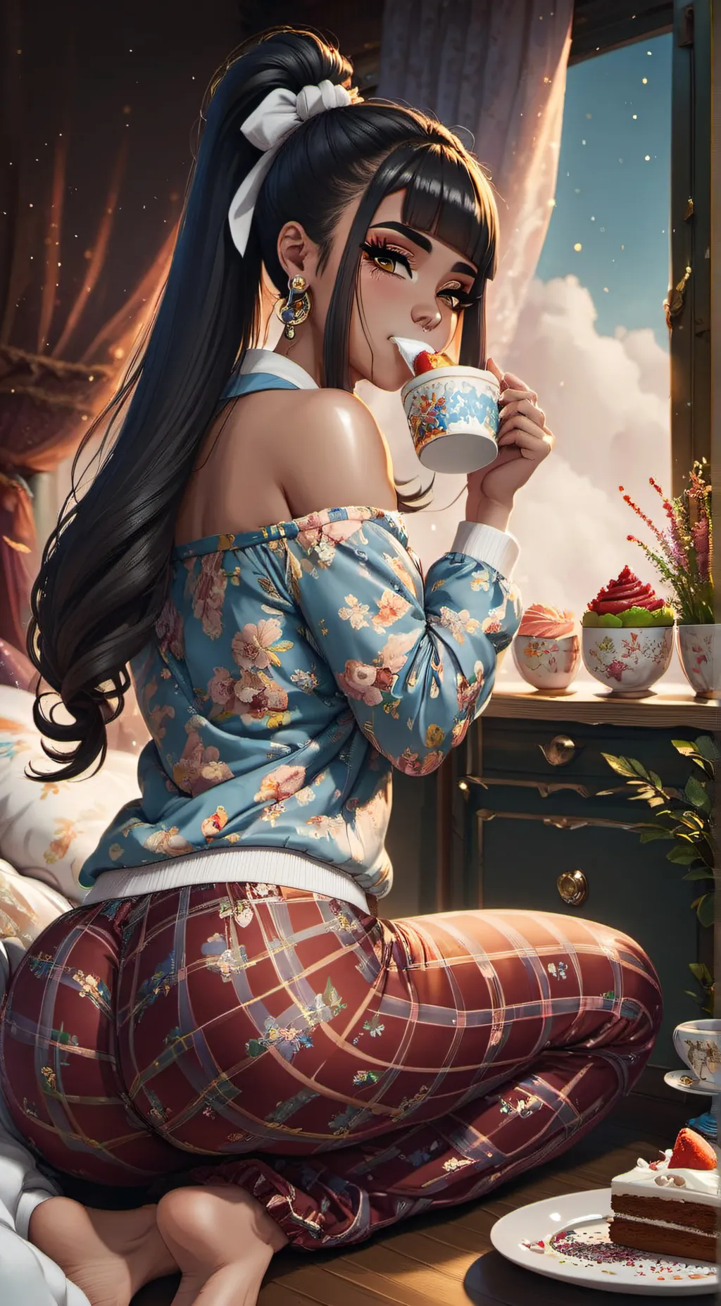 ai character: Shortcake background