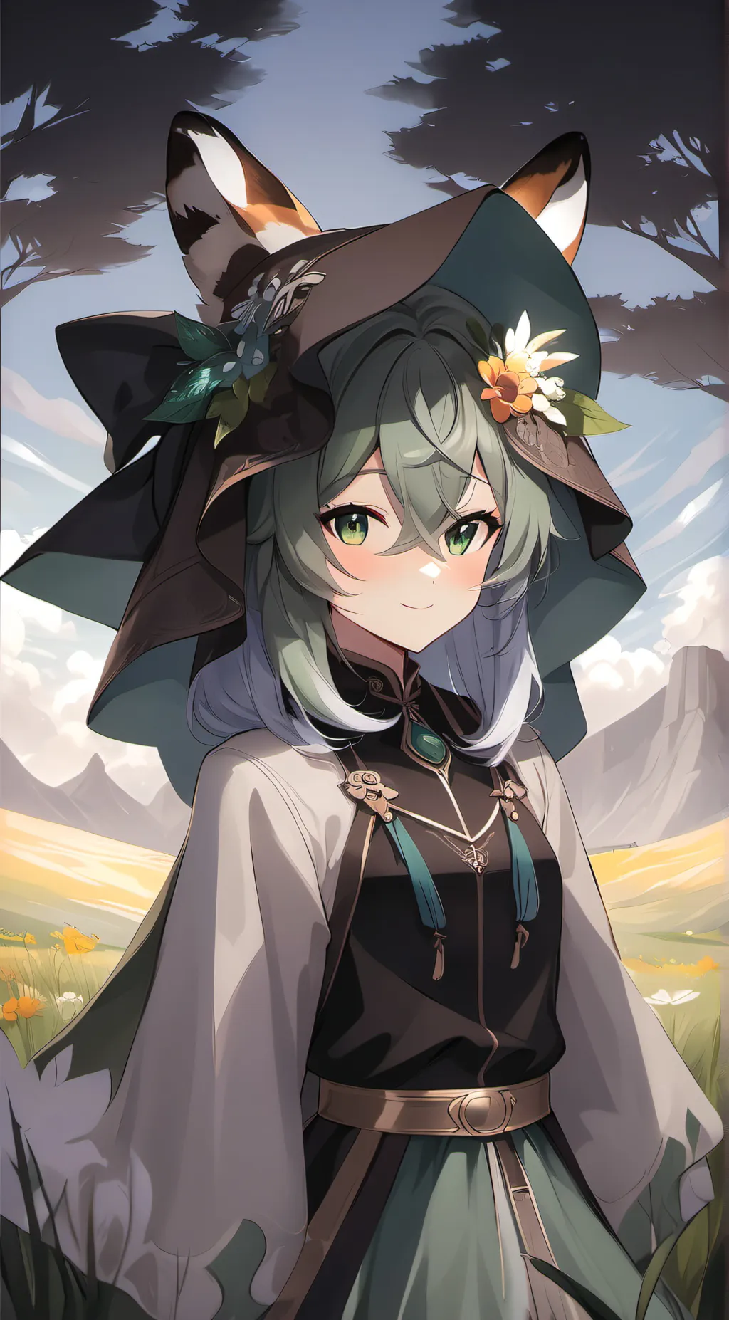 ai character: Furry/Starlight background