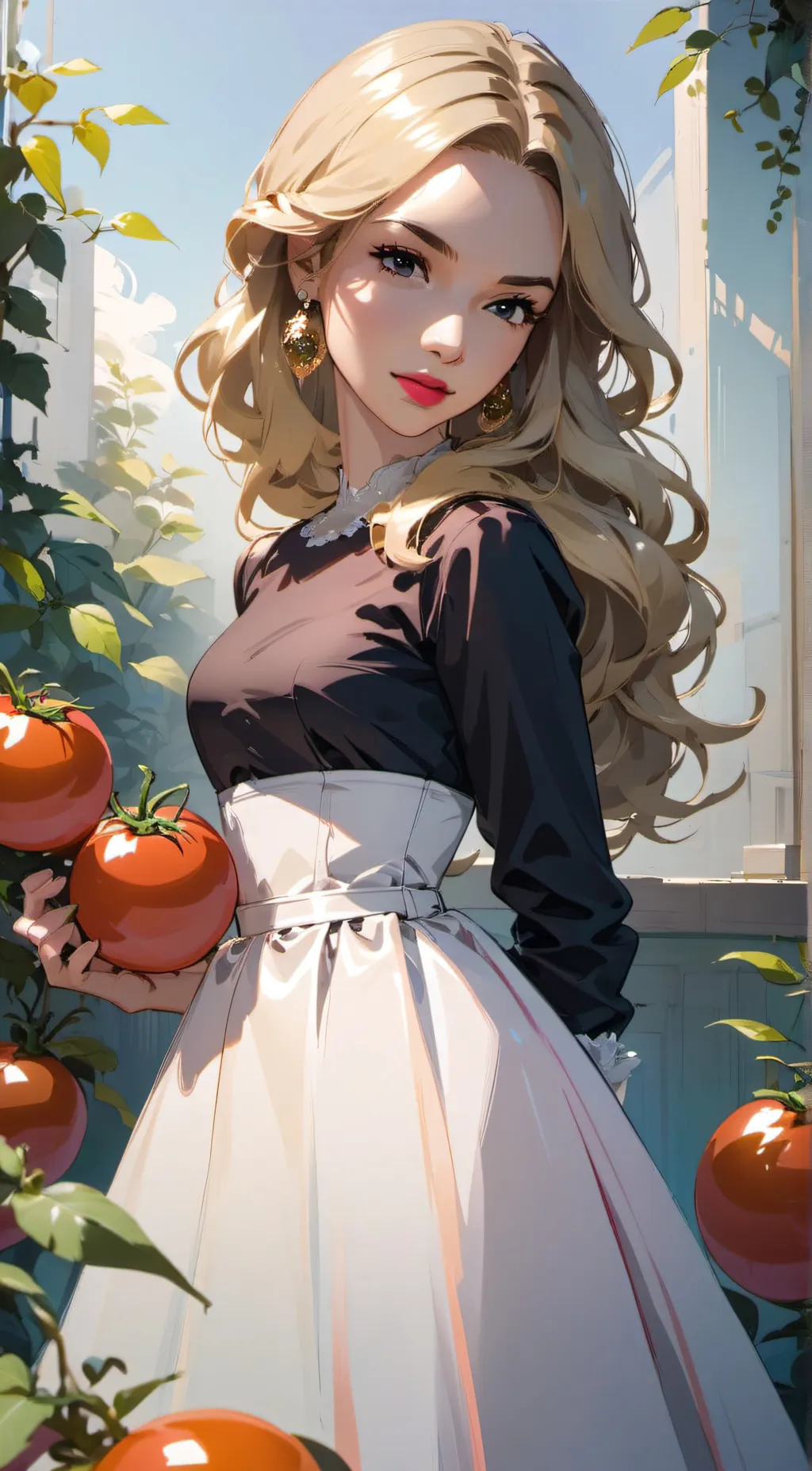 ai character: leah  background