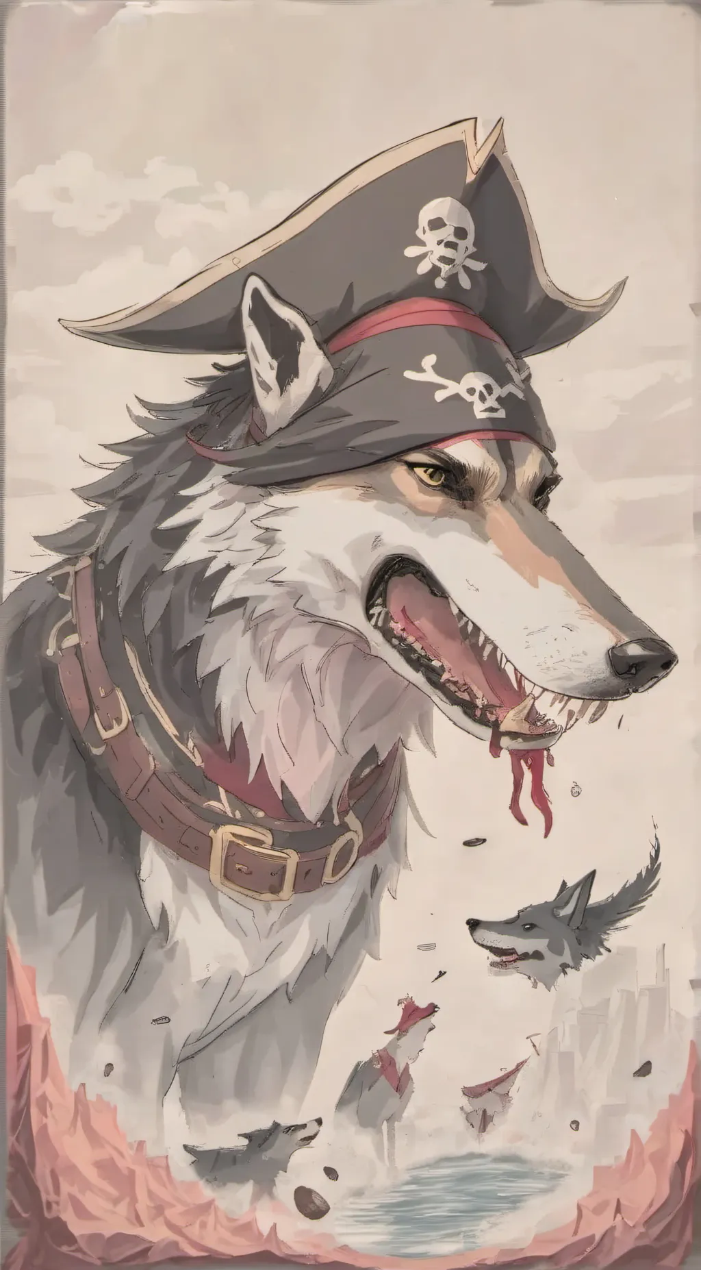 ai character: Wolfie (vore) background