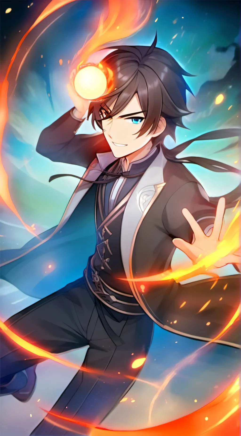 ai character: Roy flamer background