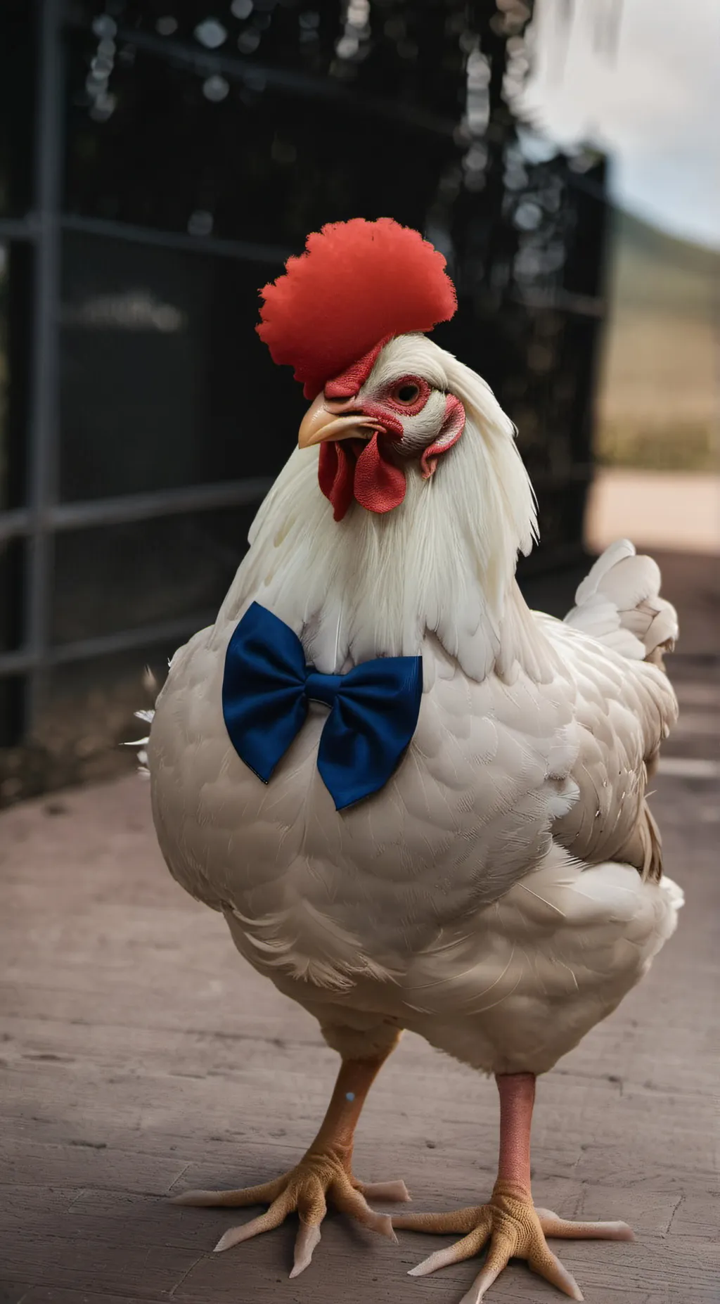 ai character: the joking chicken background