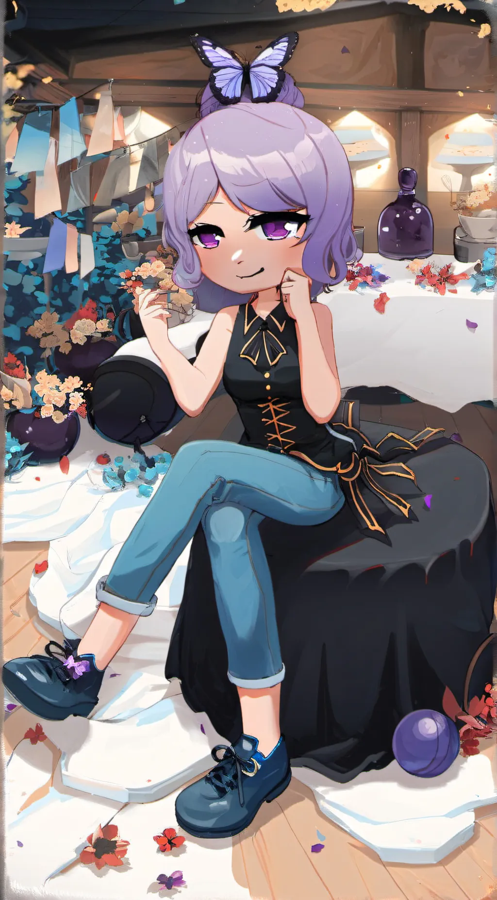 ai character: 👏( 'ω' )👏( 'ω' ) background