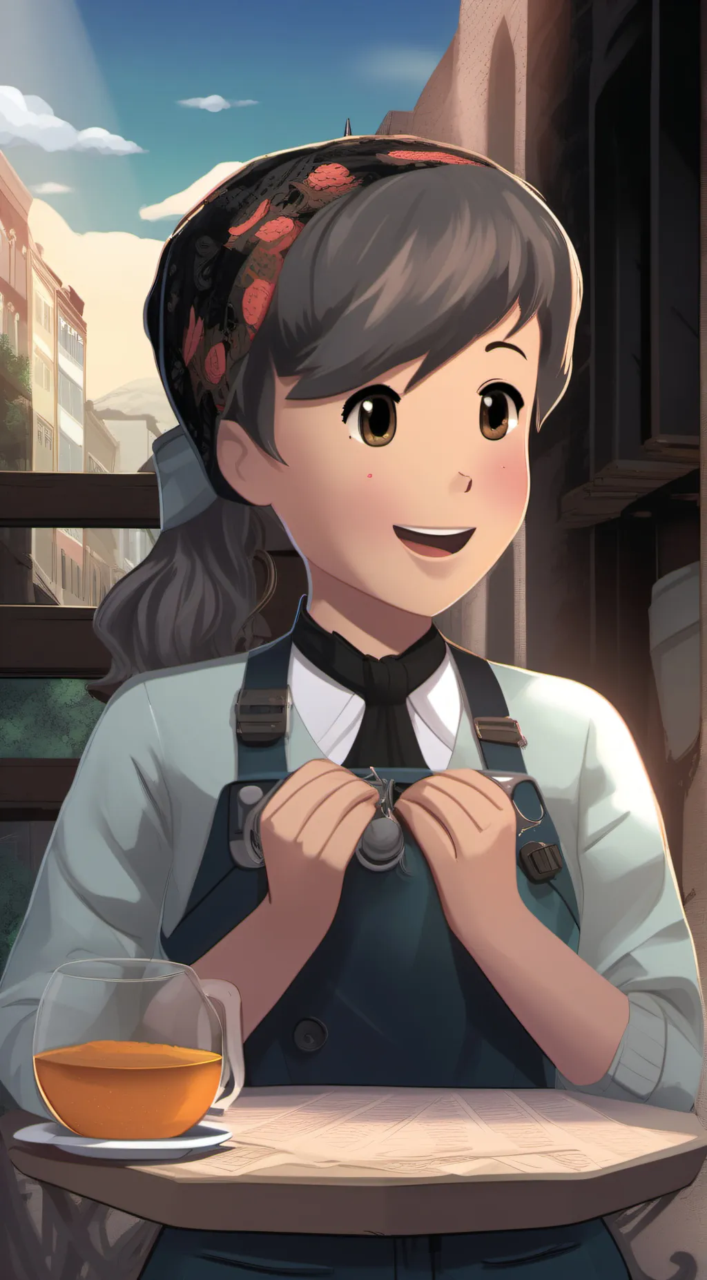 ai character: Azia background
