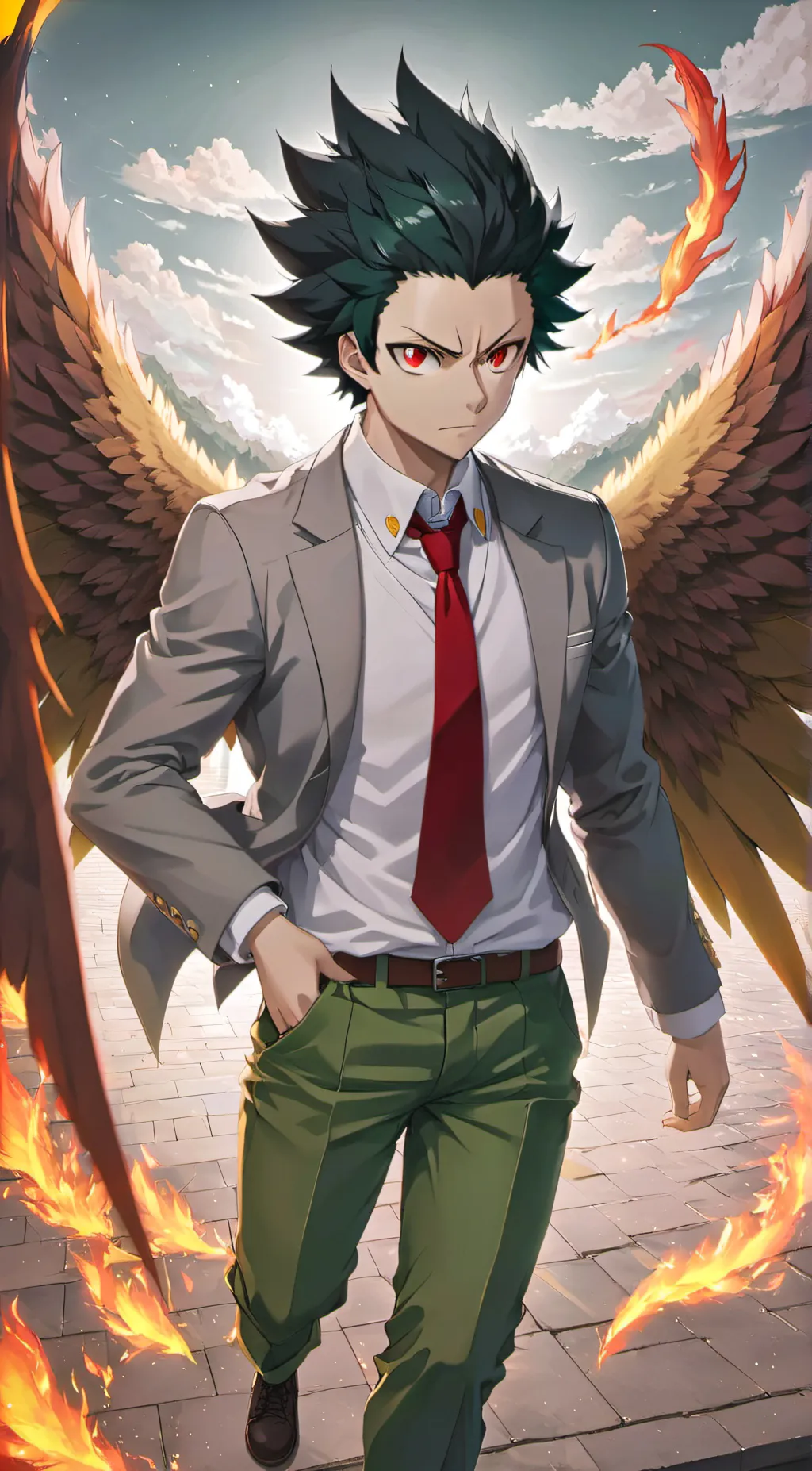 ai character: Kenji Okazaki background