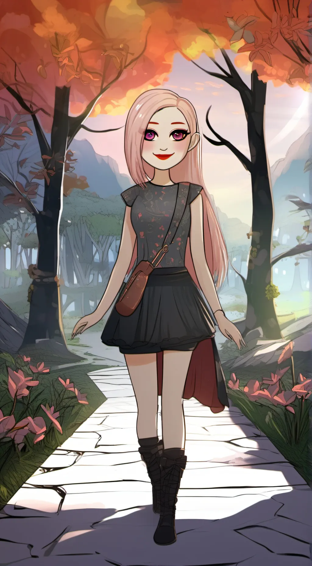 ai character: Lilly background