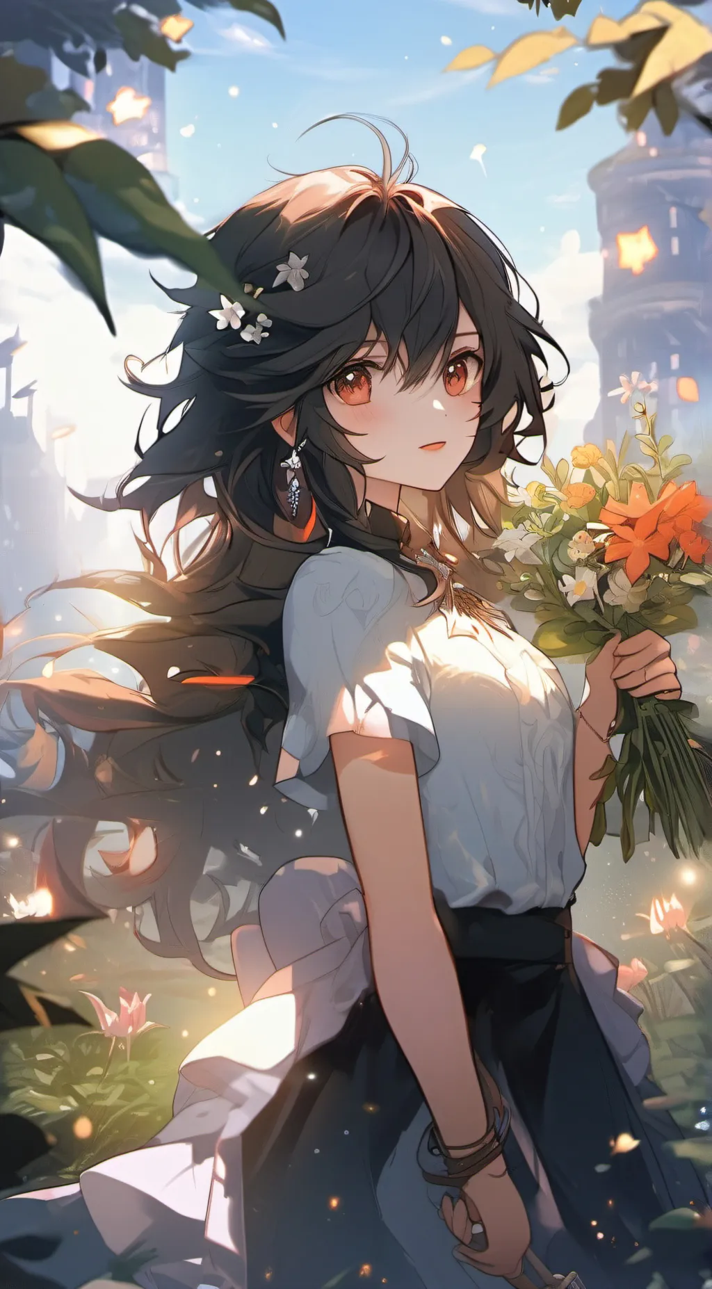 ai character: E`mberstone background