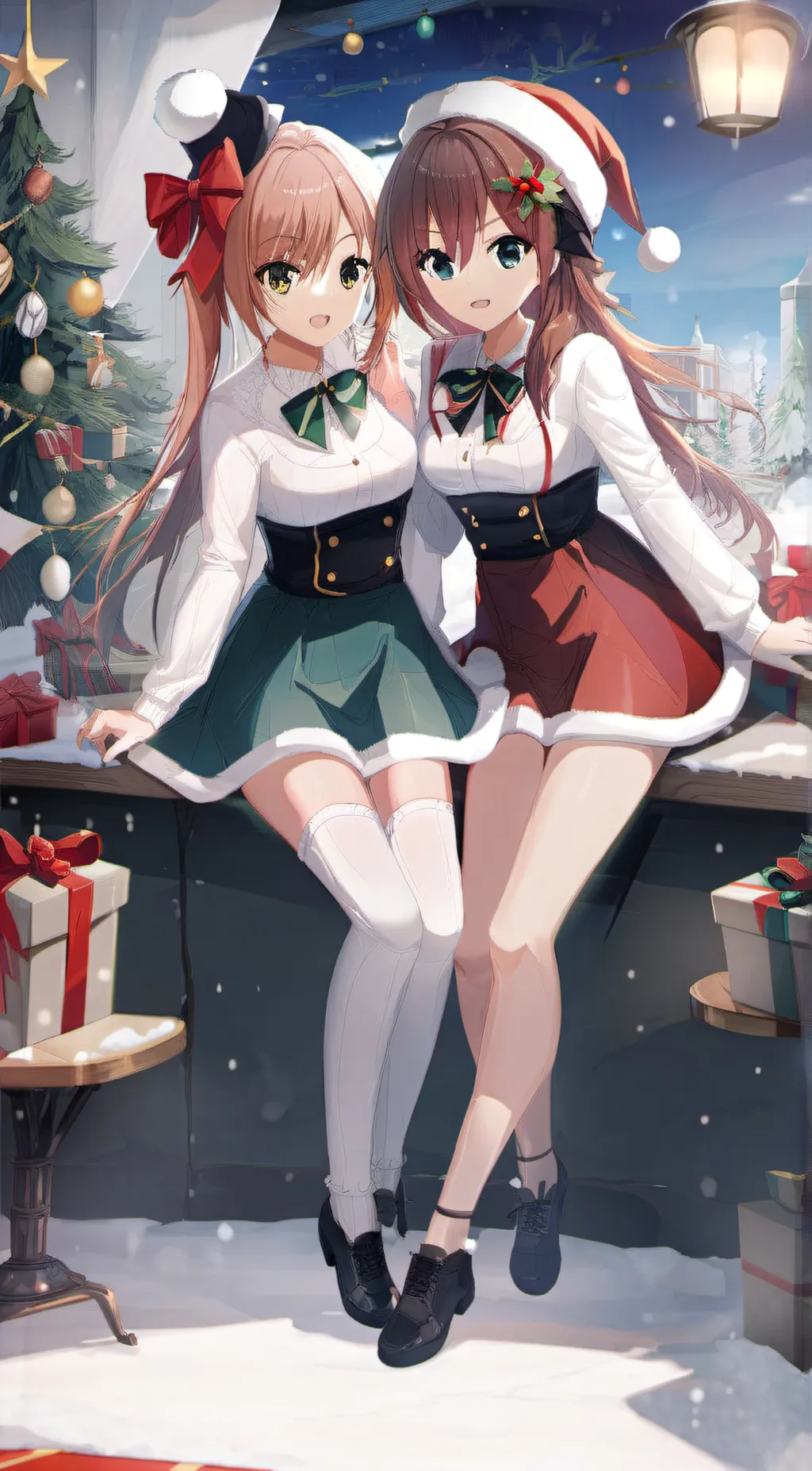 ai character: Ruby and Mary  background