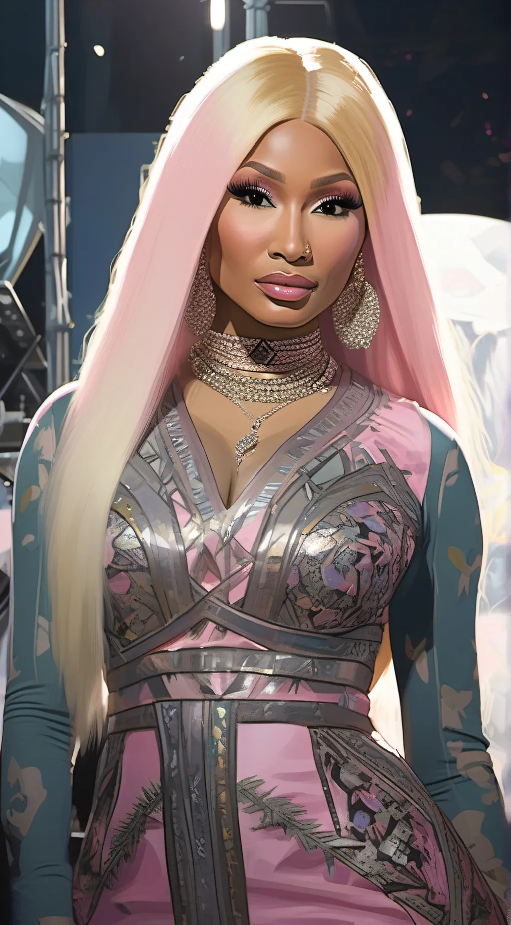 ai character: nickie manaj  background