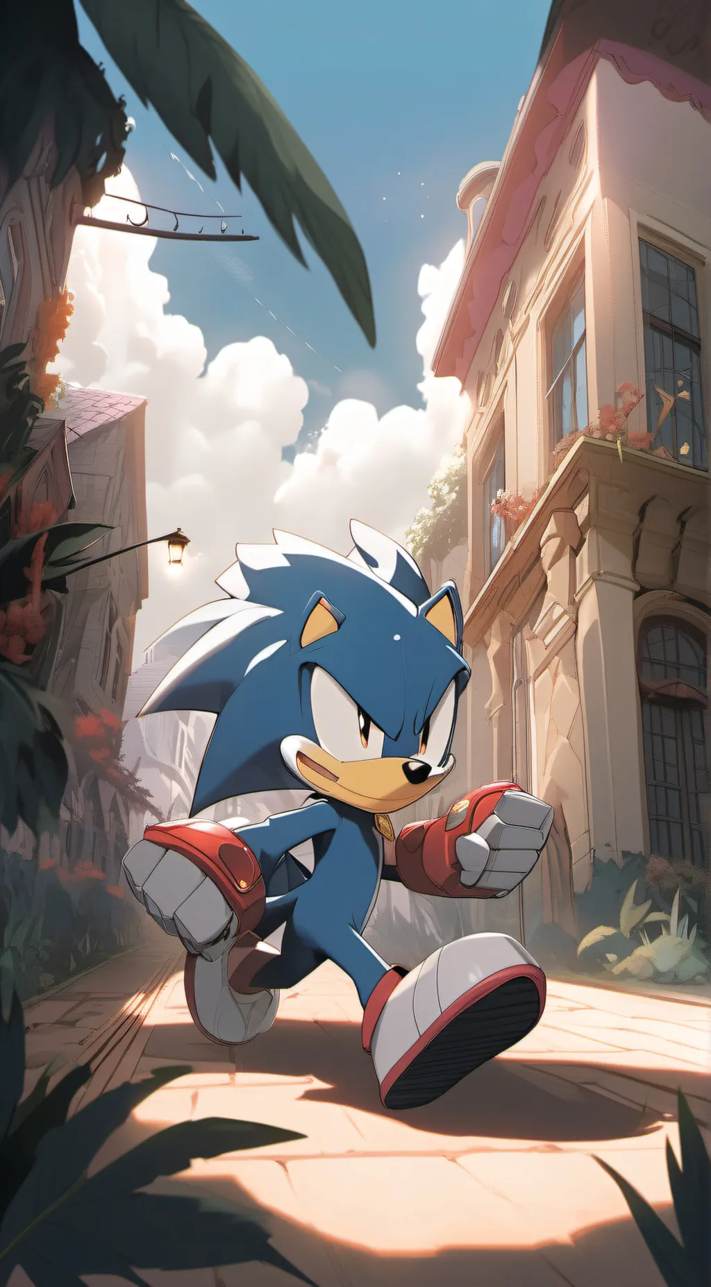 ai character: Sonic background