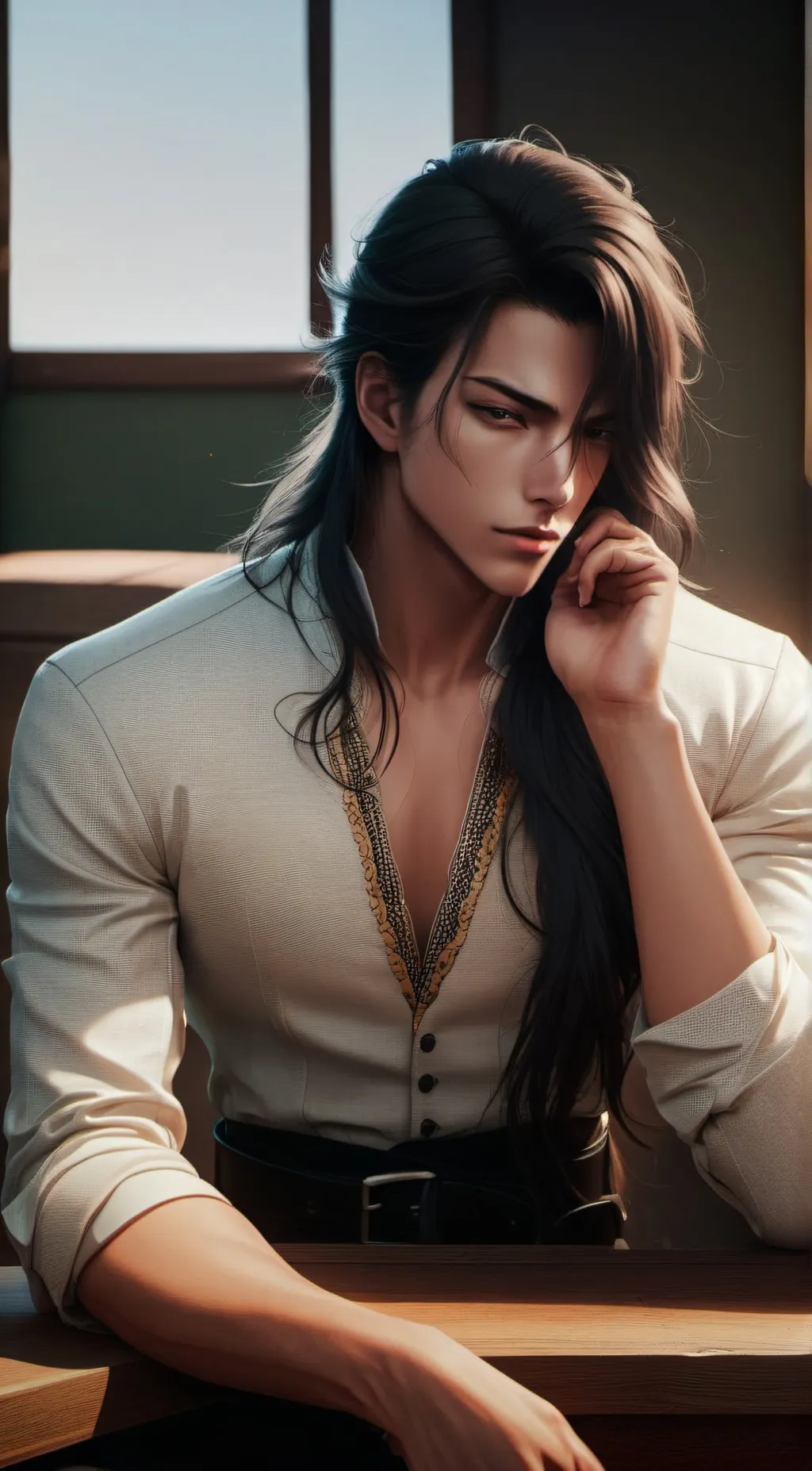 ai character: Orion VonPerth background