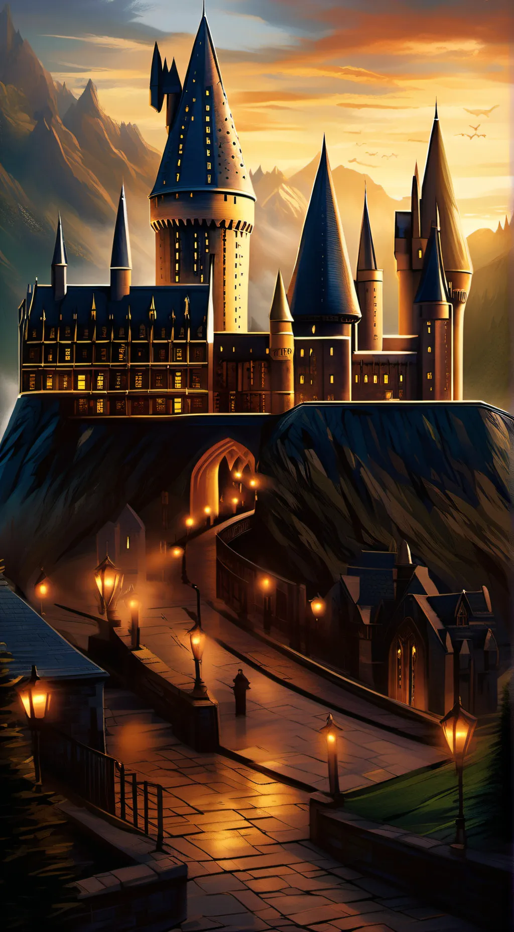 ai character: Hogwarts:3 background