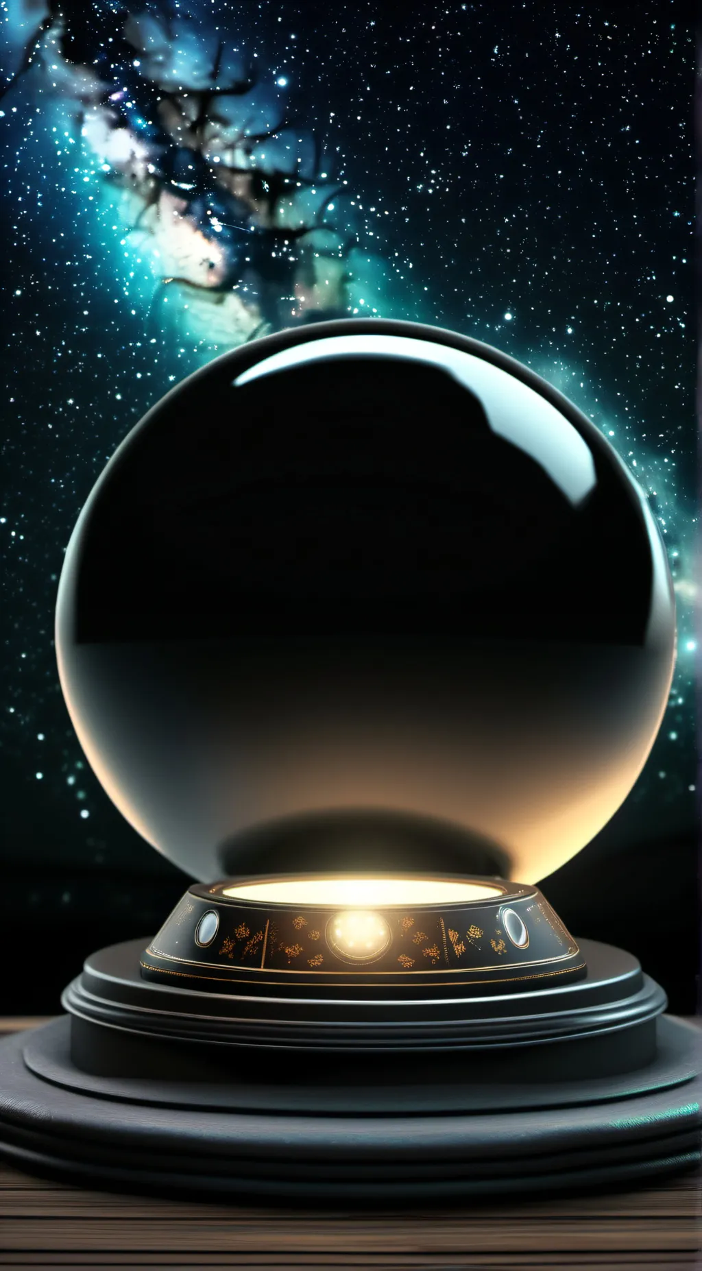 ai character: Crystal Ball background