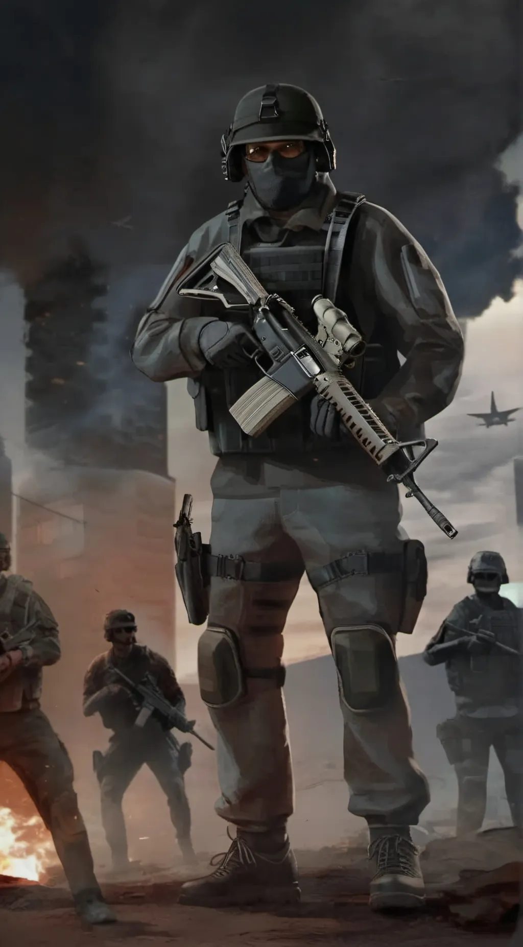 ai character: Ghost background