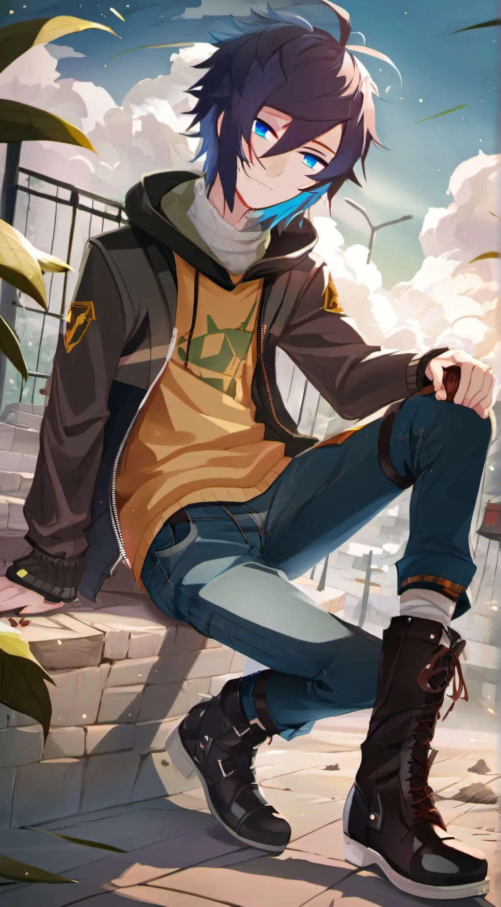 ai character: Christopher  background