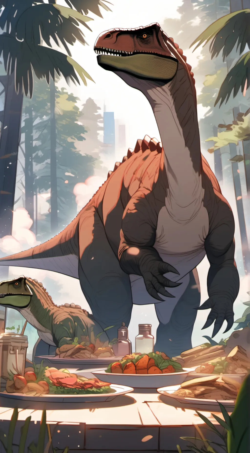 ai character: Dinosaur background