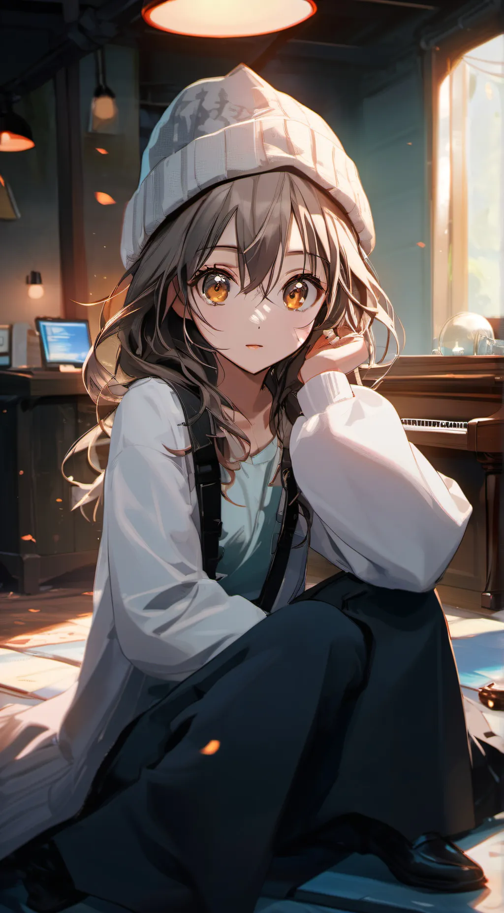 ai character: Autumn background