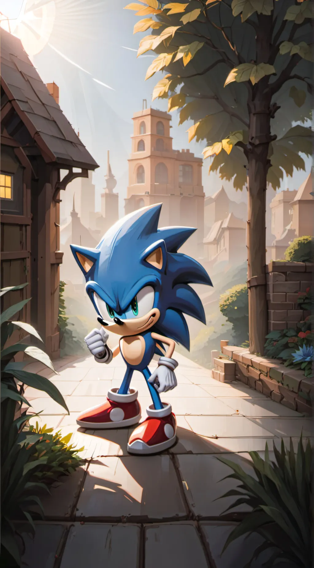 ai character: Classic Sonic background