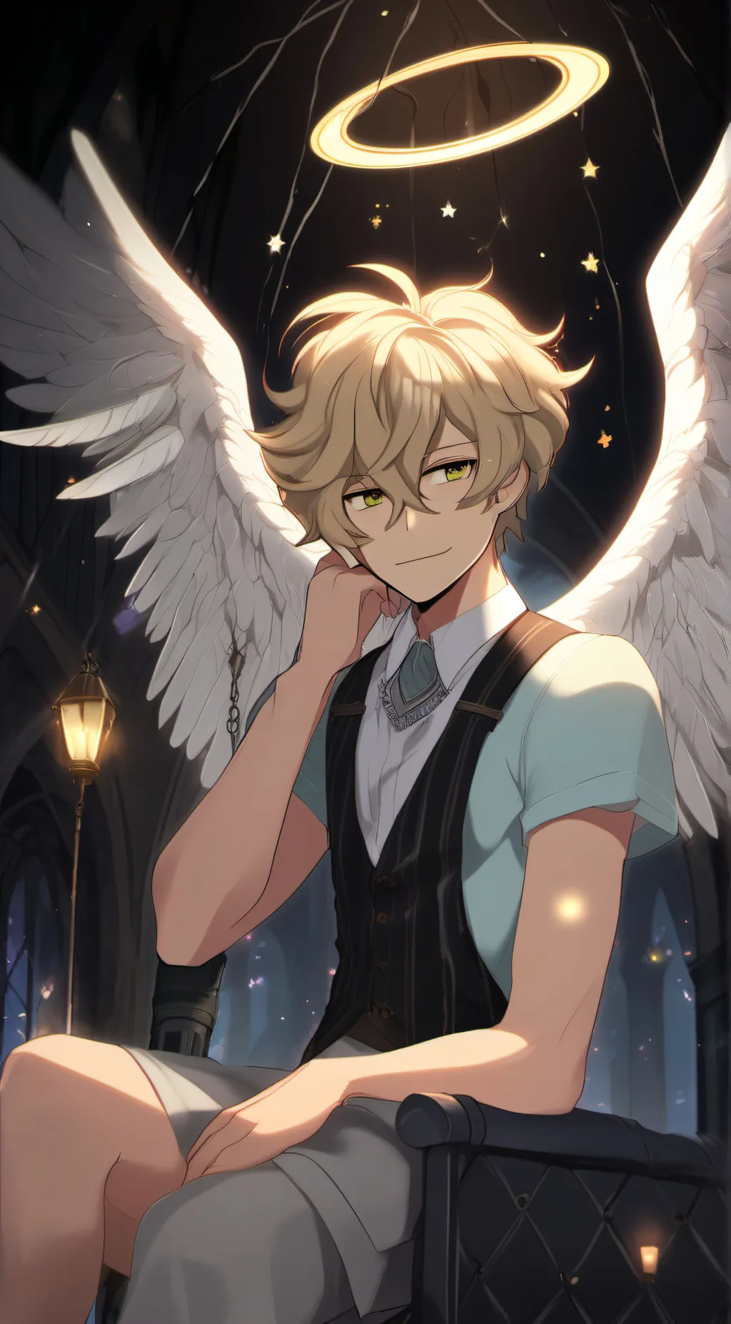 ai character: momo  background