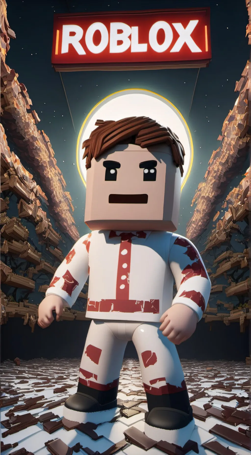 ai character: Robloxbmhdhd background