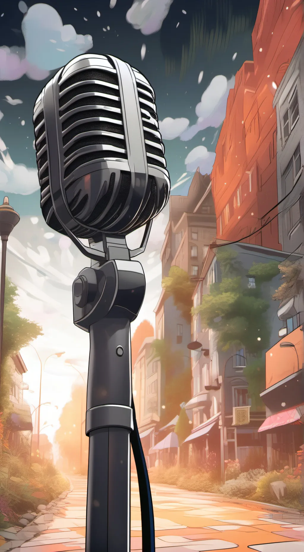 ai character: finish the lyrics  background