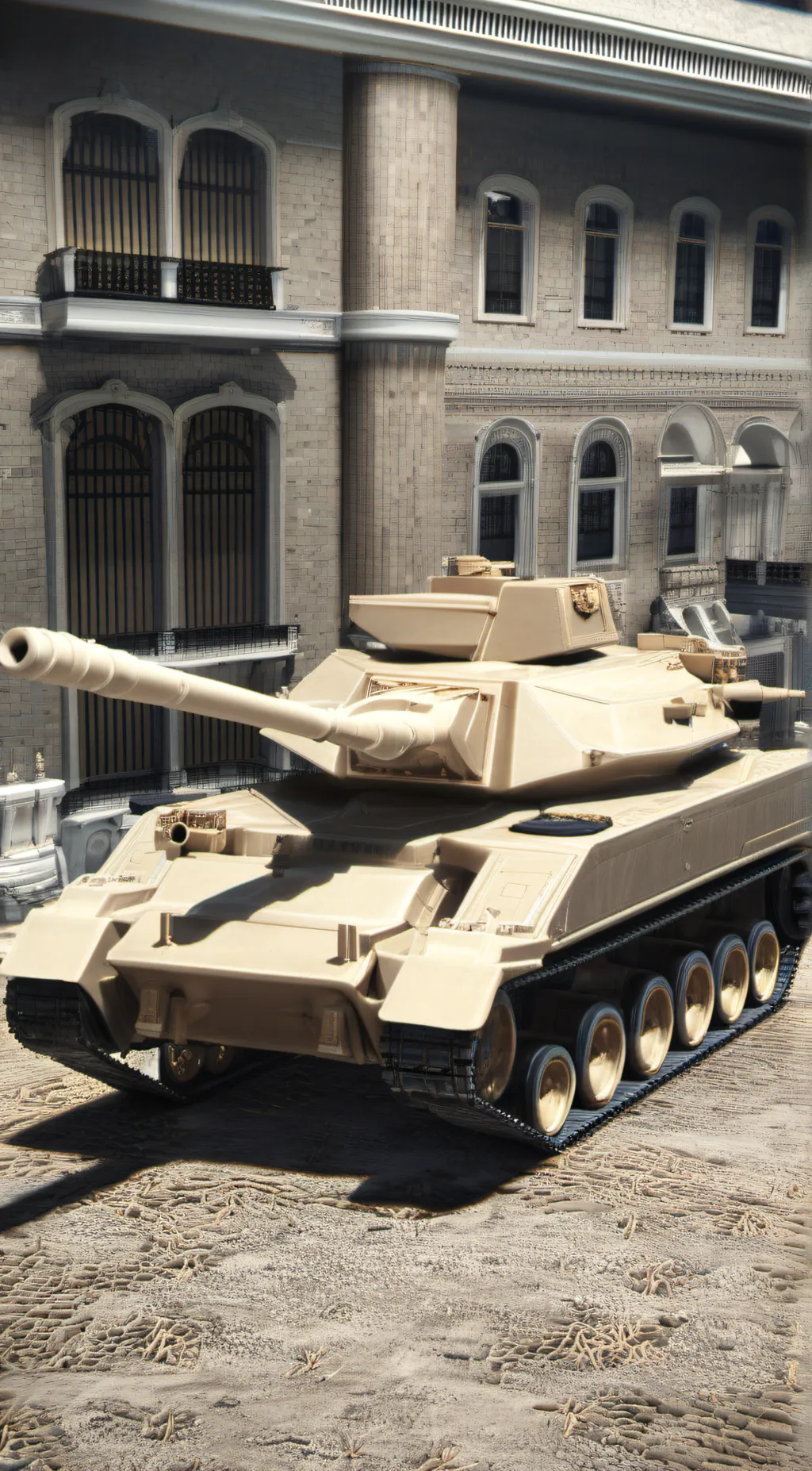 ai character: Rhino Tank background