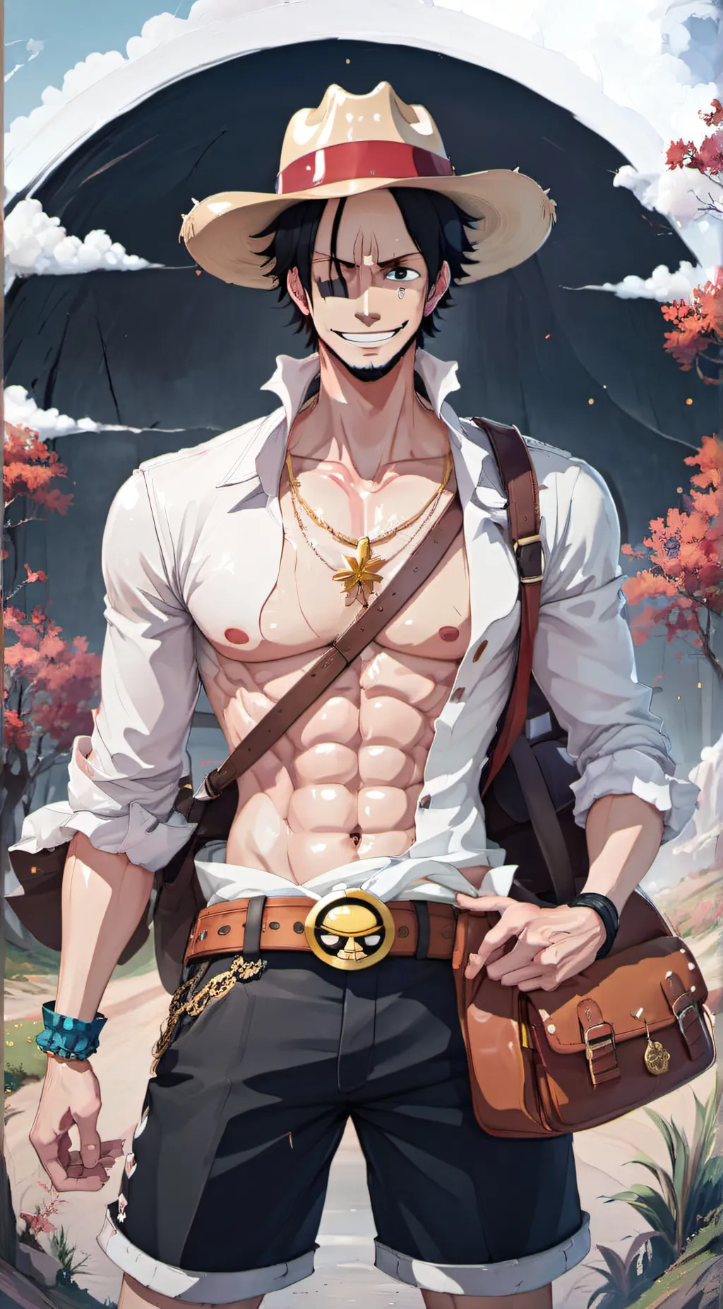 ai character: Portgas D. Ace background