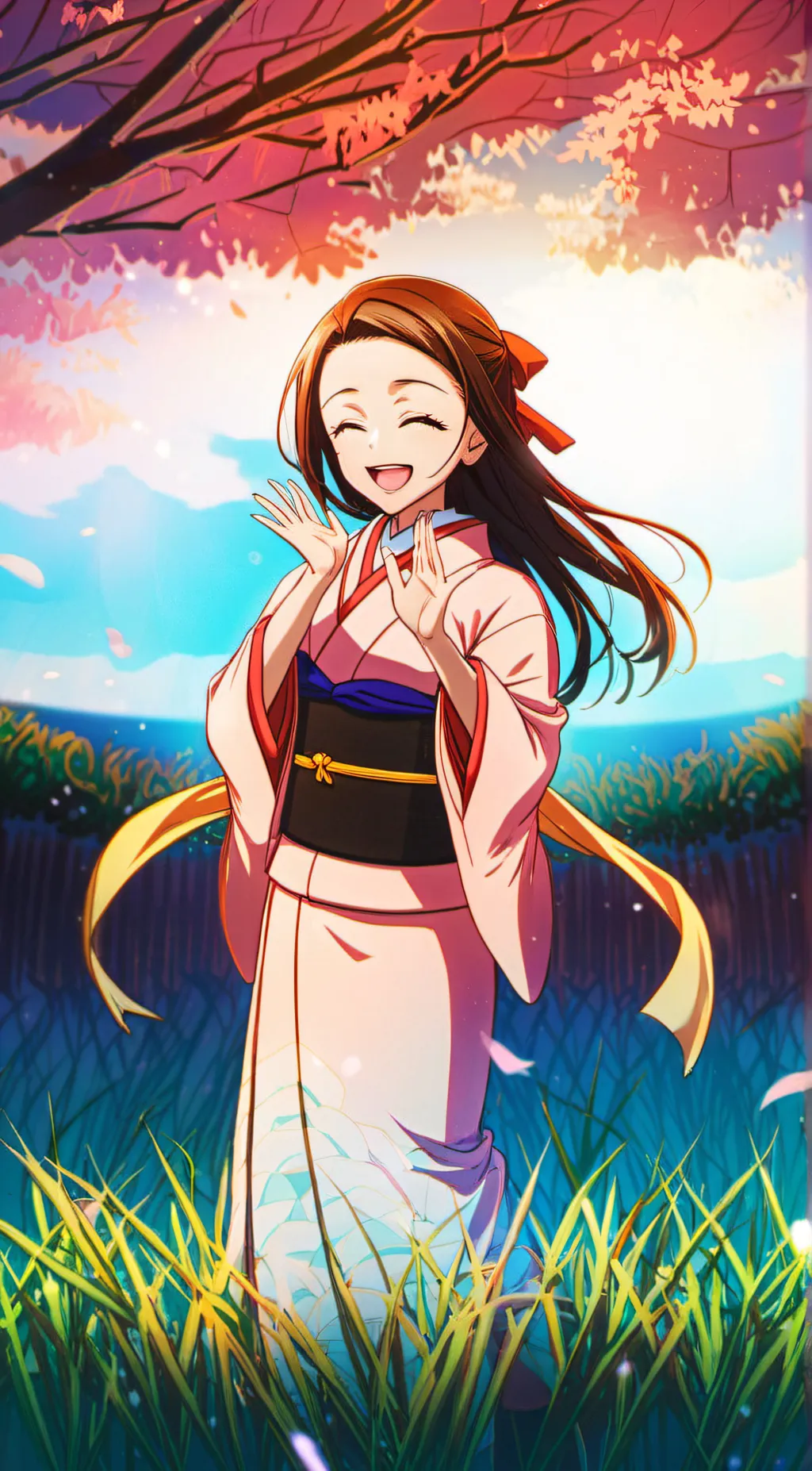 ai character: neziko  background
