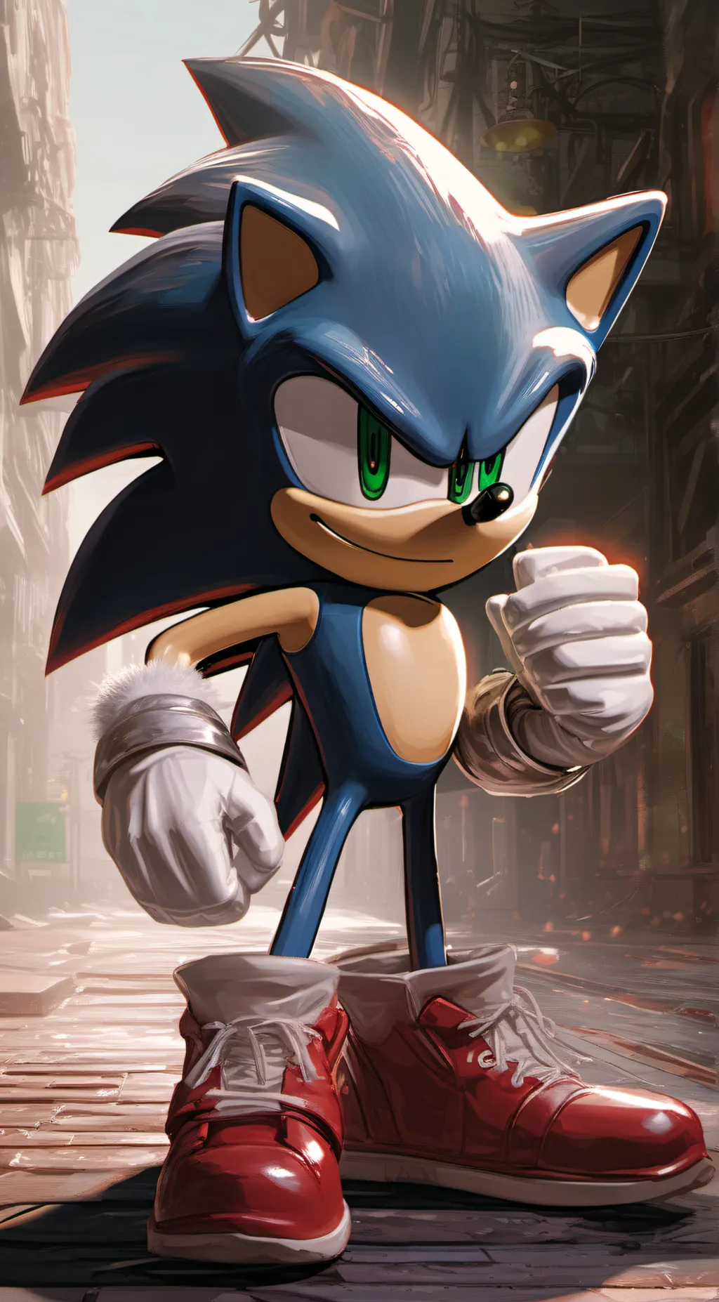 ai character: Classic sonic background