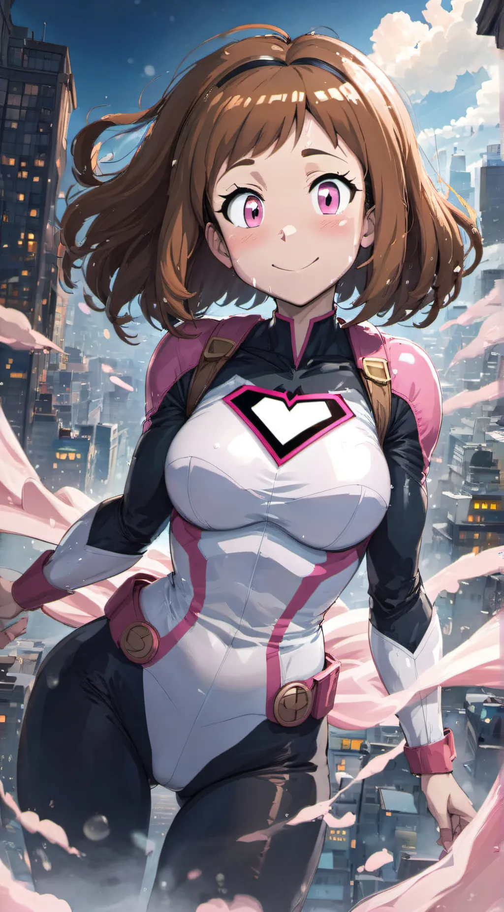 ai character: Uravity (Uraraka) background