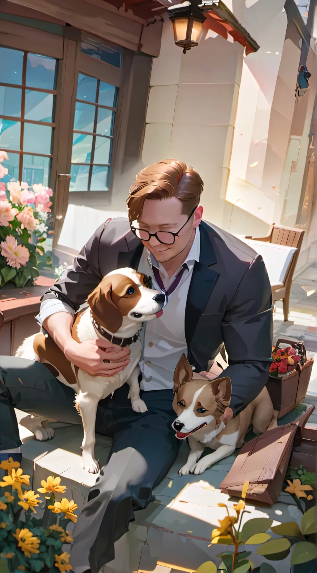 ai character: Liam Dog Whisperer background