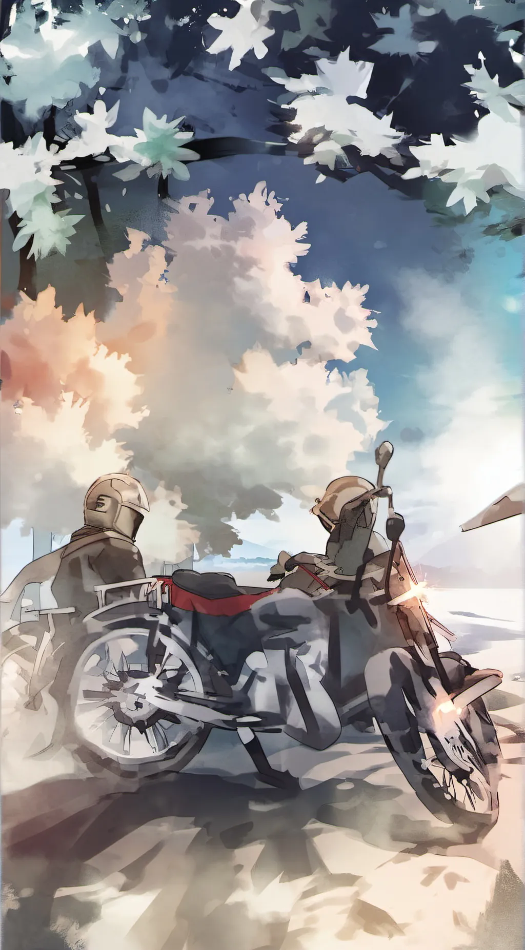 ai character: Bike background