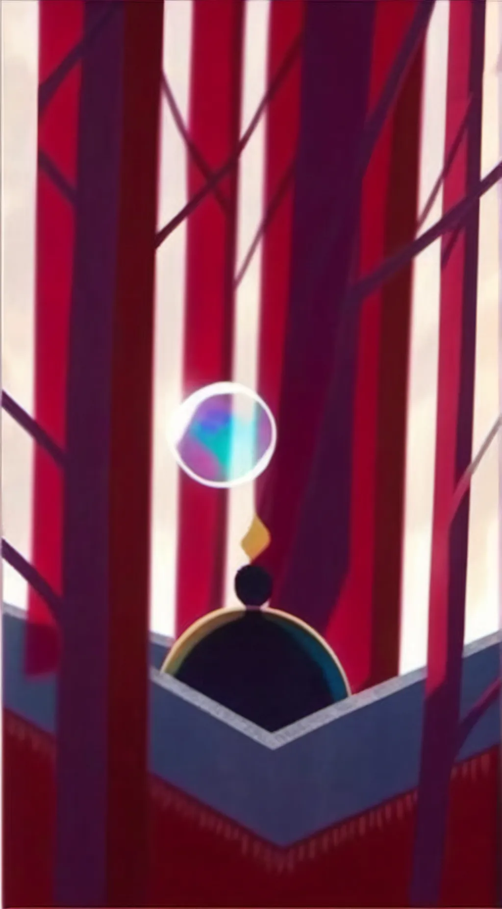 ai character: Bubble background