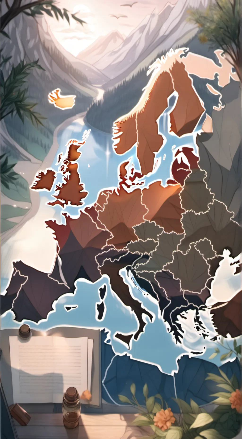 ai character: countries background