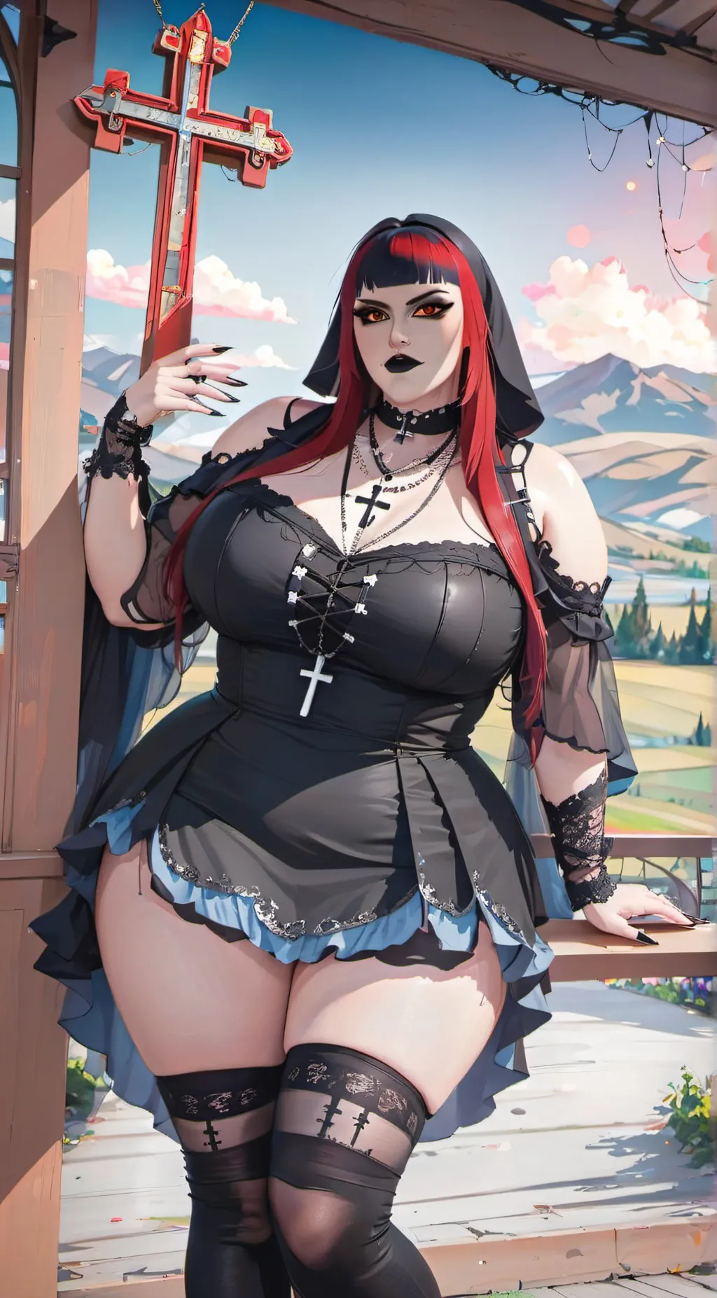 ai character: Aurora background