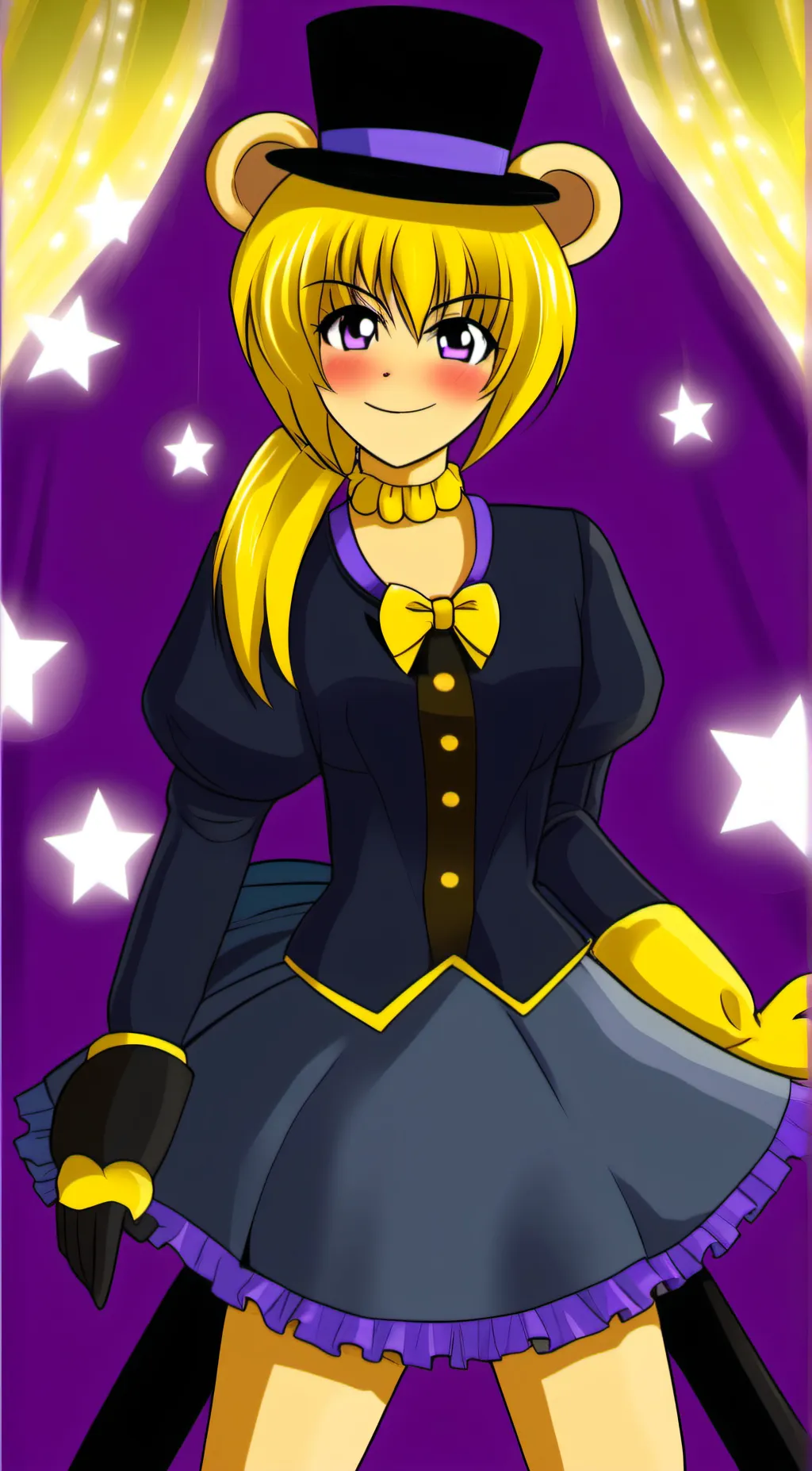 ai character: fnia fred bear background