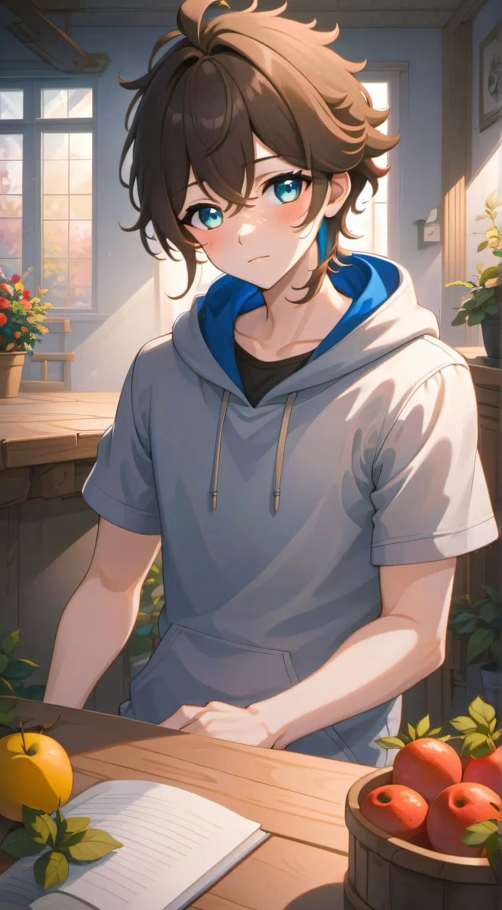 ai character: leo  background