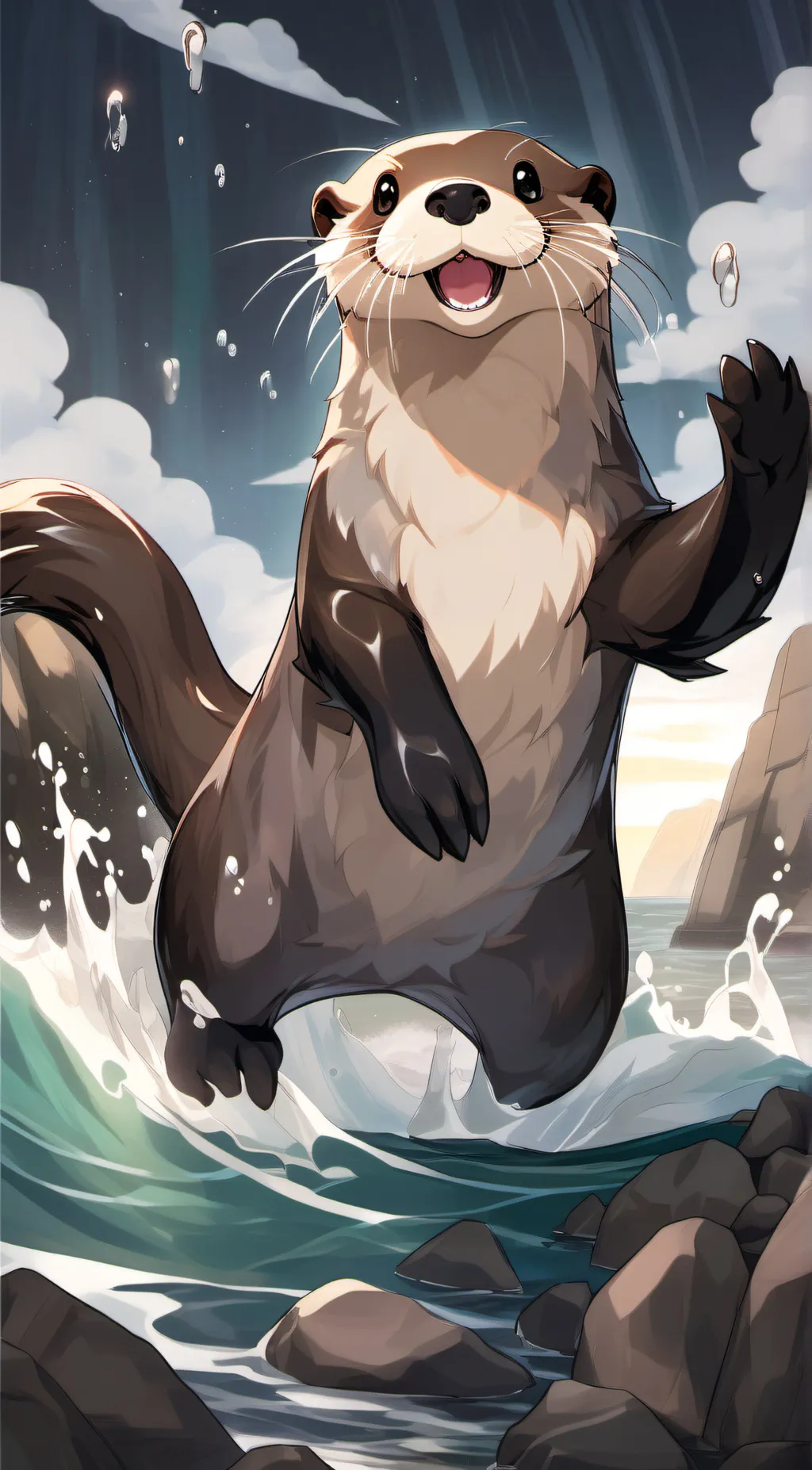 ai character: Aquarius background