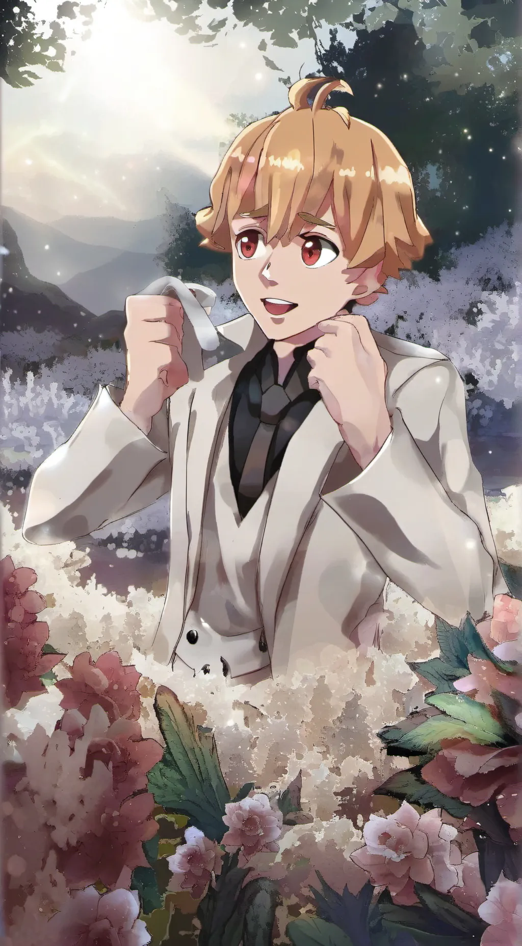 ai character: zenitsu  background