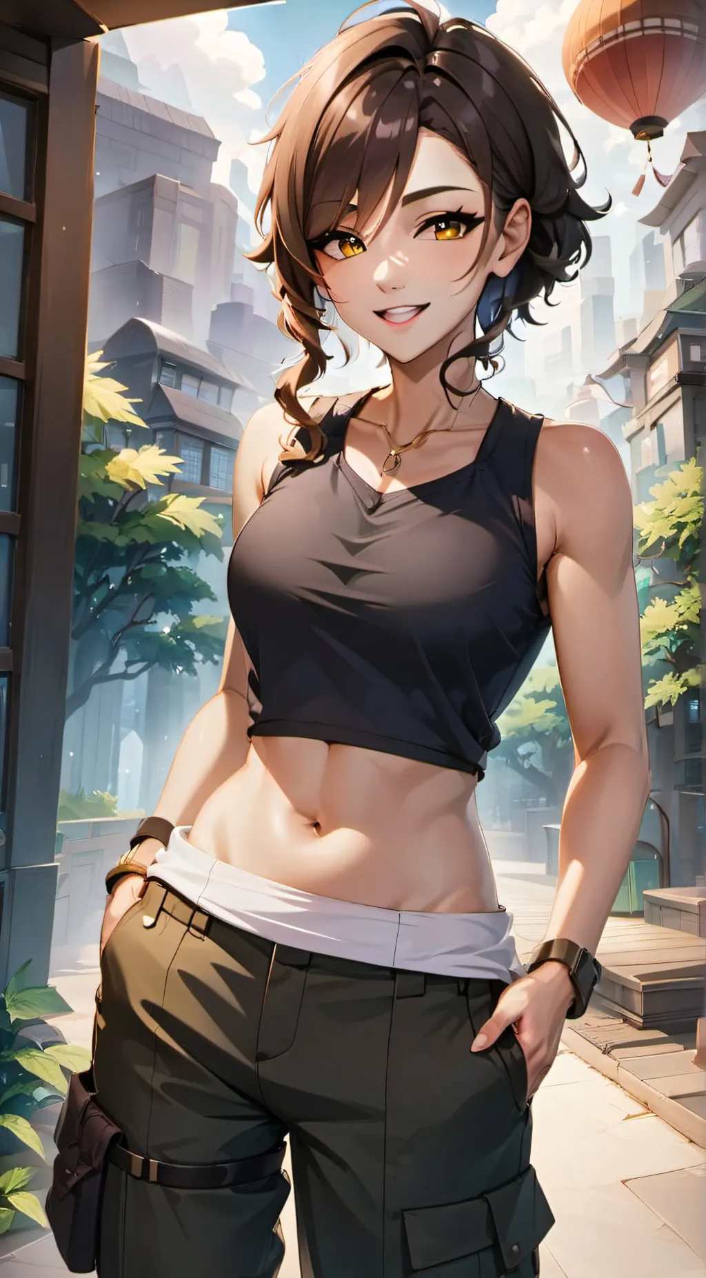ai character: Cassie Wong  background